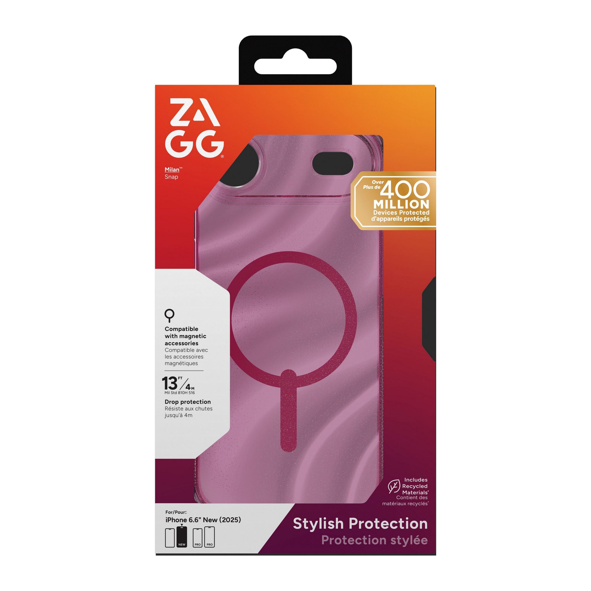 iPhone Air ZAGG Graphene Milan Snap Case - Glimmering Wave - 15-14743