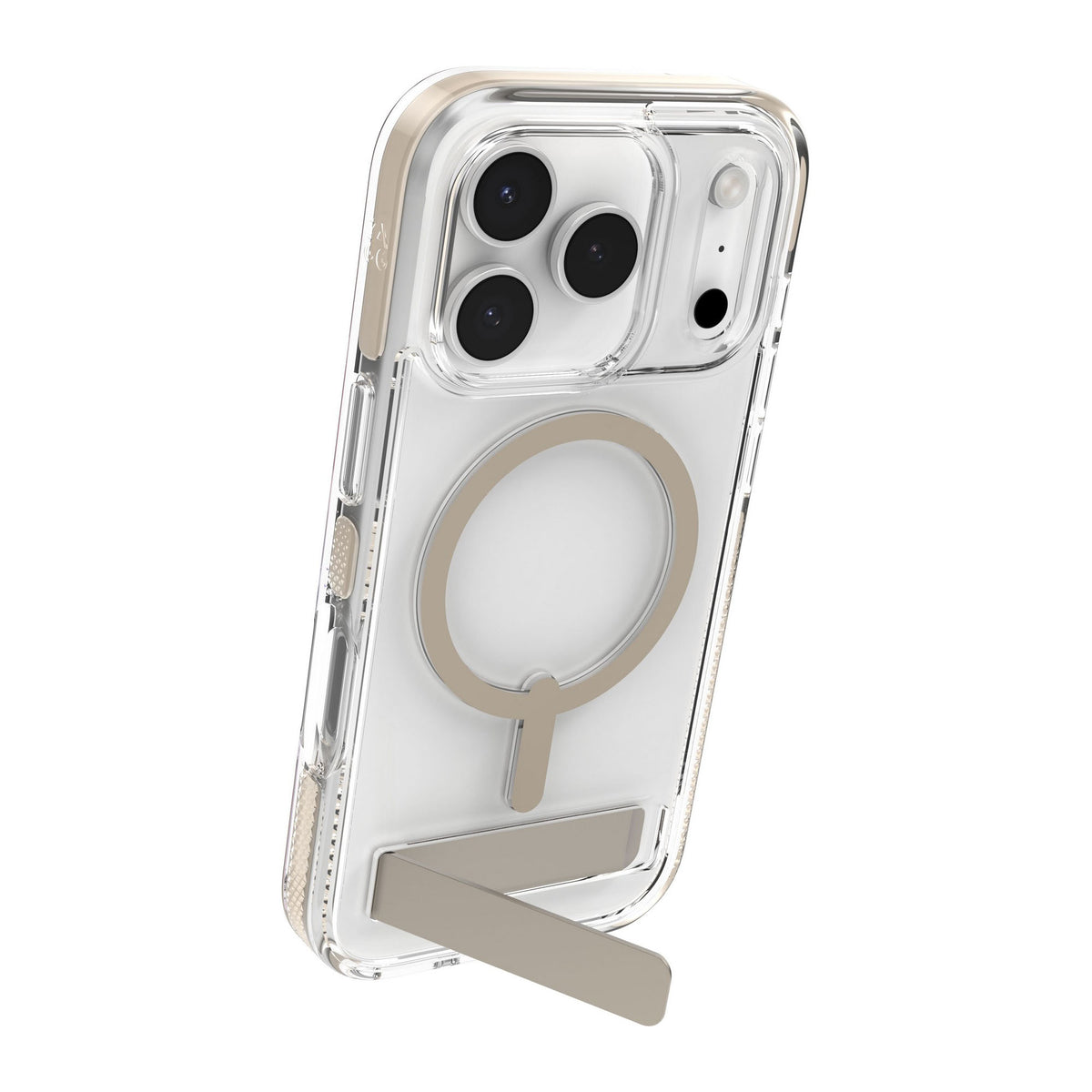 iPhone 17 Pro ZAGG Graphene Santa Cruz Snap Kickstand Case - Titanium - 15-14747