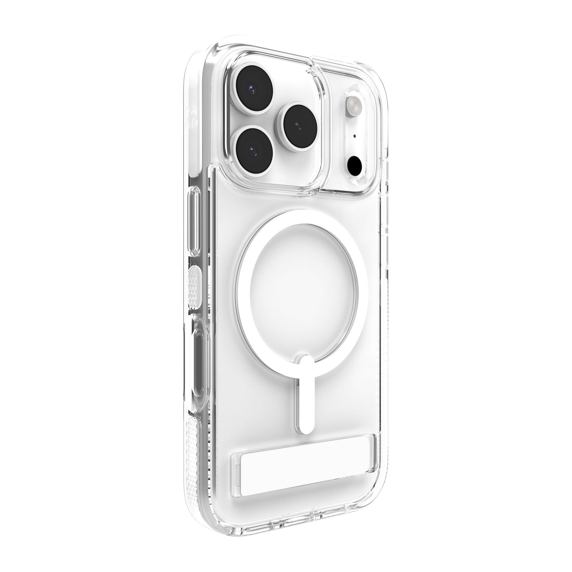 iPhone 17 Pro ZAGG Graphene Santa Cruz Snap Kickstand Case - White - 15-14748