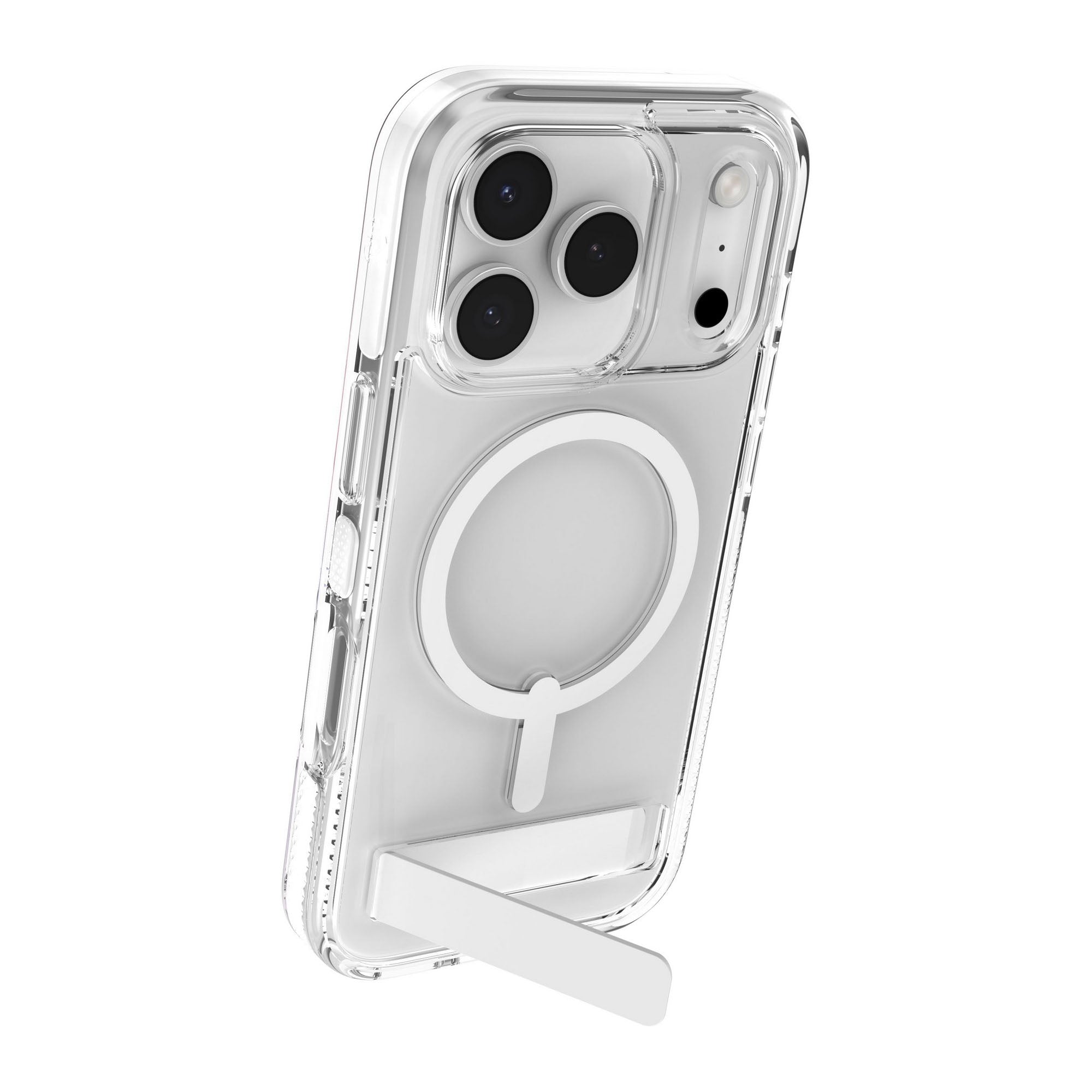 iPhone 17 Pro ZAGG Graphene Santa Cruz Snap Kickstand Case - White - 15-14748