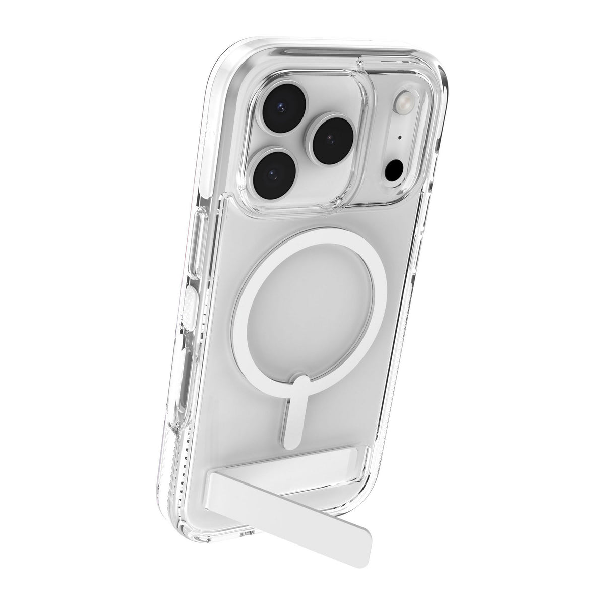 iPhone 18 Pro/17 Pro ZAGG Graphene Santa Cruz Snap Kickstand Case - White - 15-14748