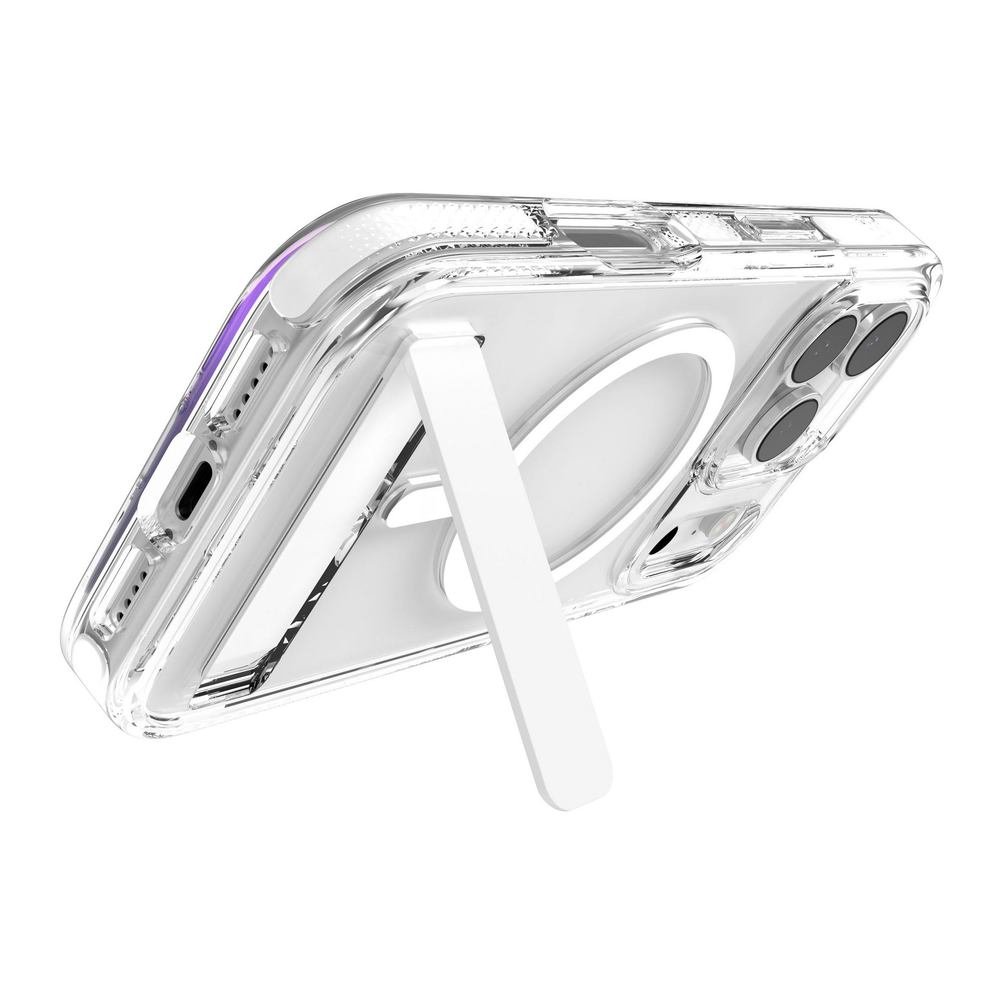 iPhone 17 Pro ZAGG Graphene Santa Cruz Snap Kickstand Case - White - 15-14748