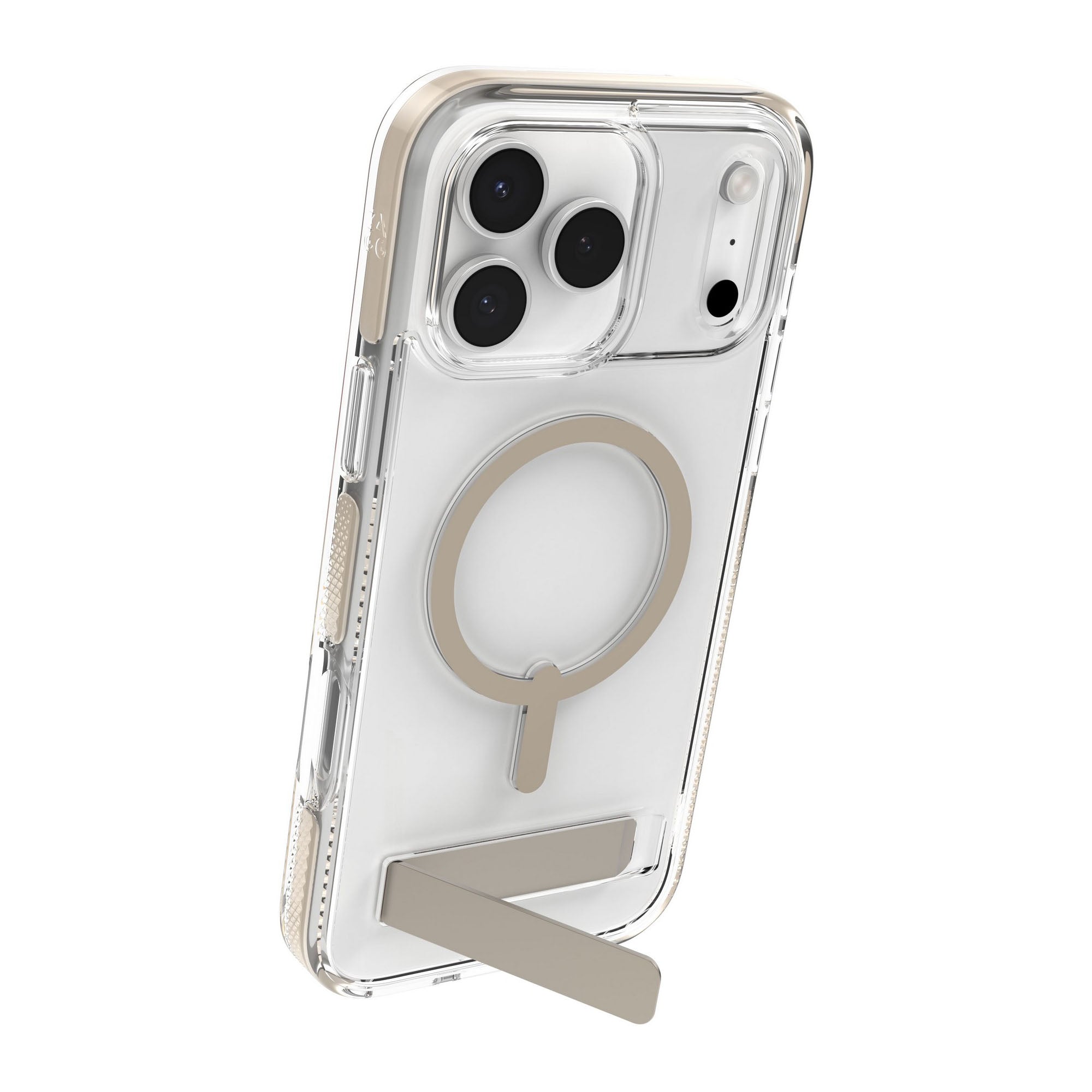 iPhone 17 Pro Max ZAGG Graphene Santa Cruz Snap Kickstand Case - Titanium - 15-14749