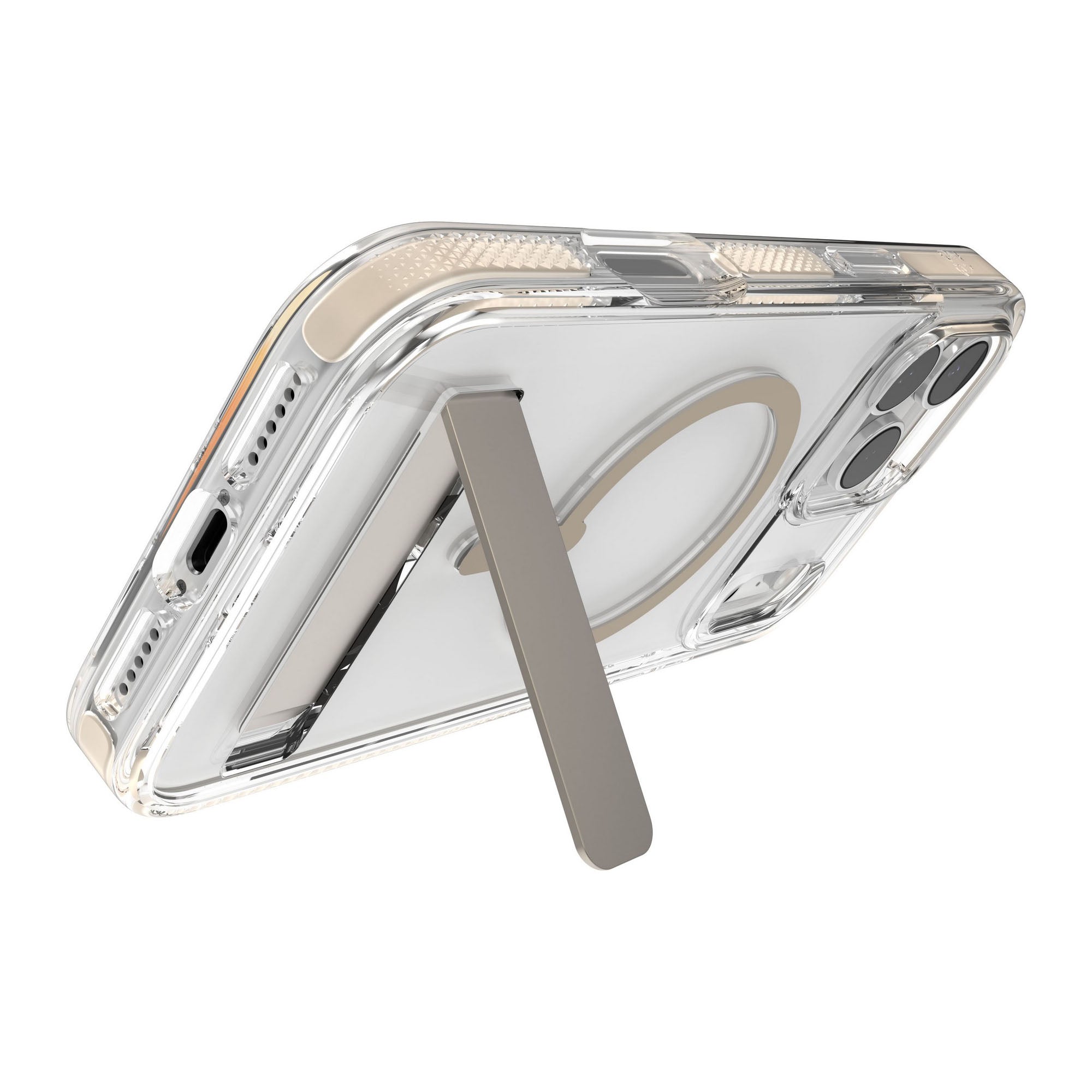 iPhone 17 Pro Max ZAGG Graphene Santa Cruz Snap Kickstand Case - Titanium - 15-14749