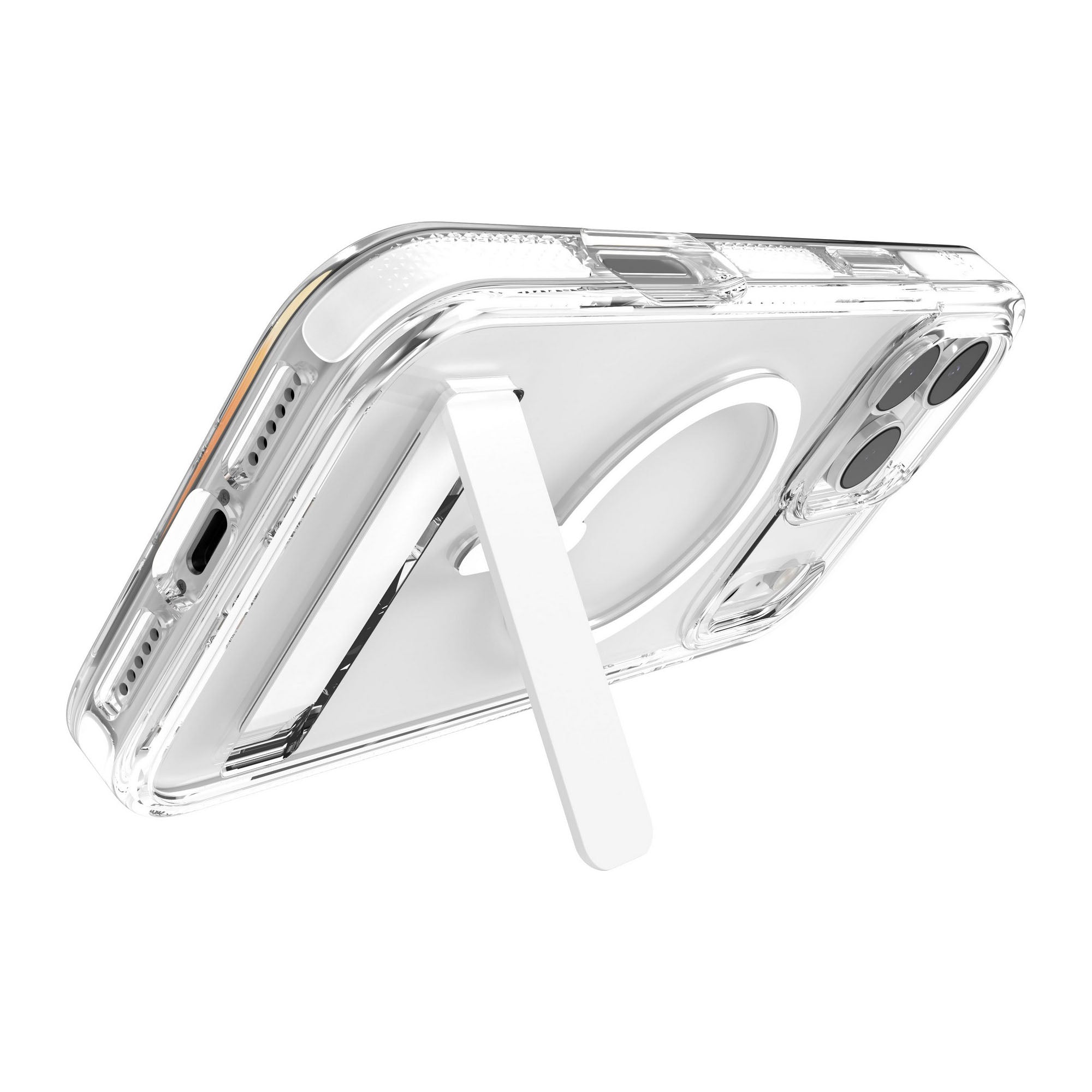 iPhone 17 Pro Max ZAGG Graphene Santa Cruz Snap Kickstand Case - White - 15-14750