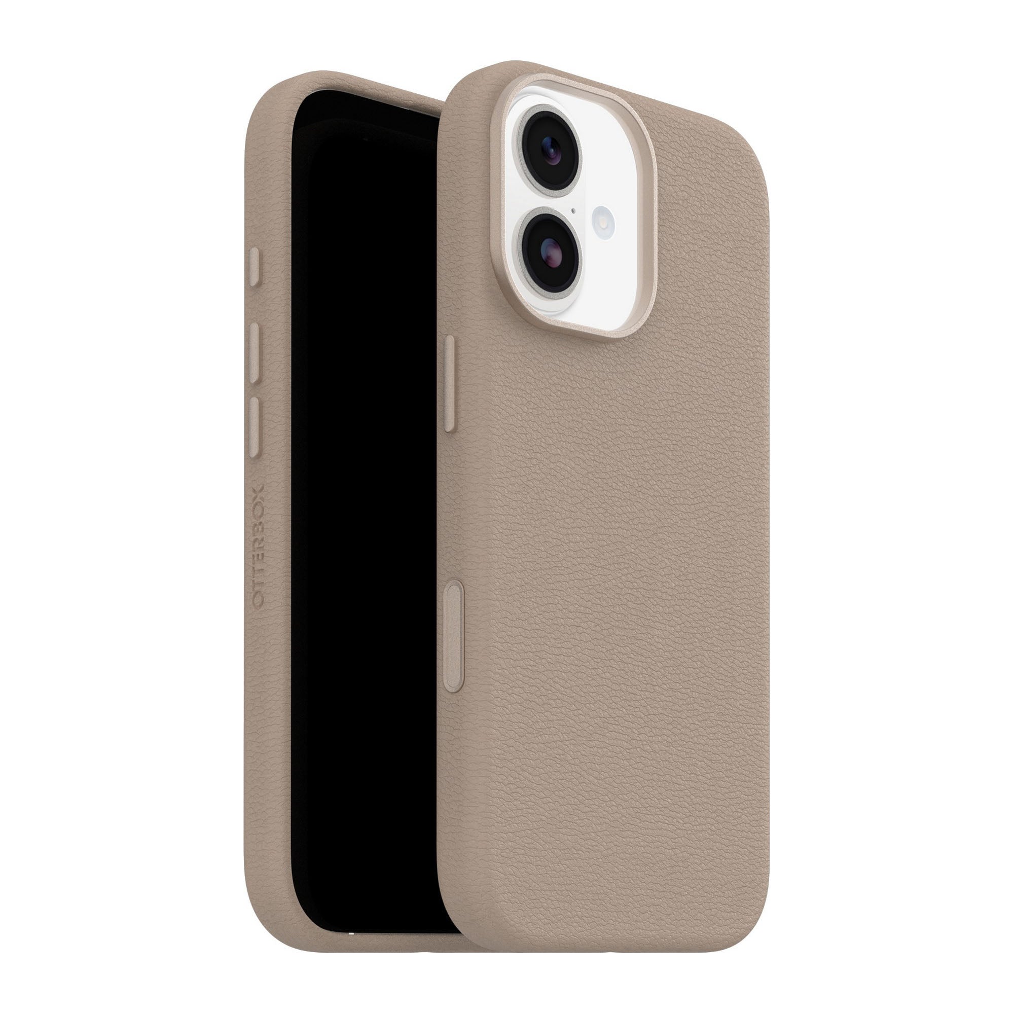 iPhone 17 Otterbox Symmetry Cactus Leather w/MagSafe + Camera Control Case - Grey Comfort - 15-14776