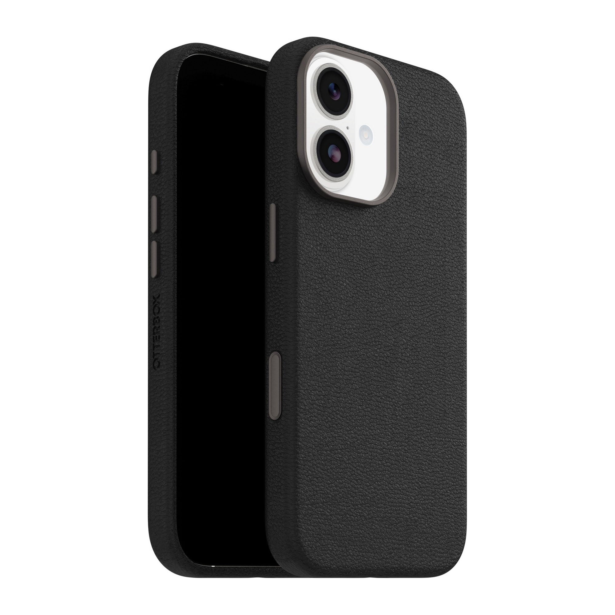 iPhone 17 Otterbox Symmetry Cactus Leather w/MagSafe + Camera Control Case - Noir Ash - 15-14778