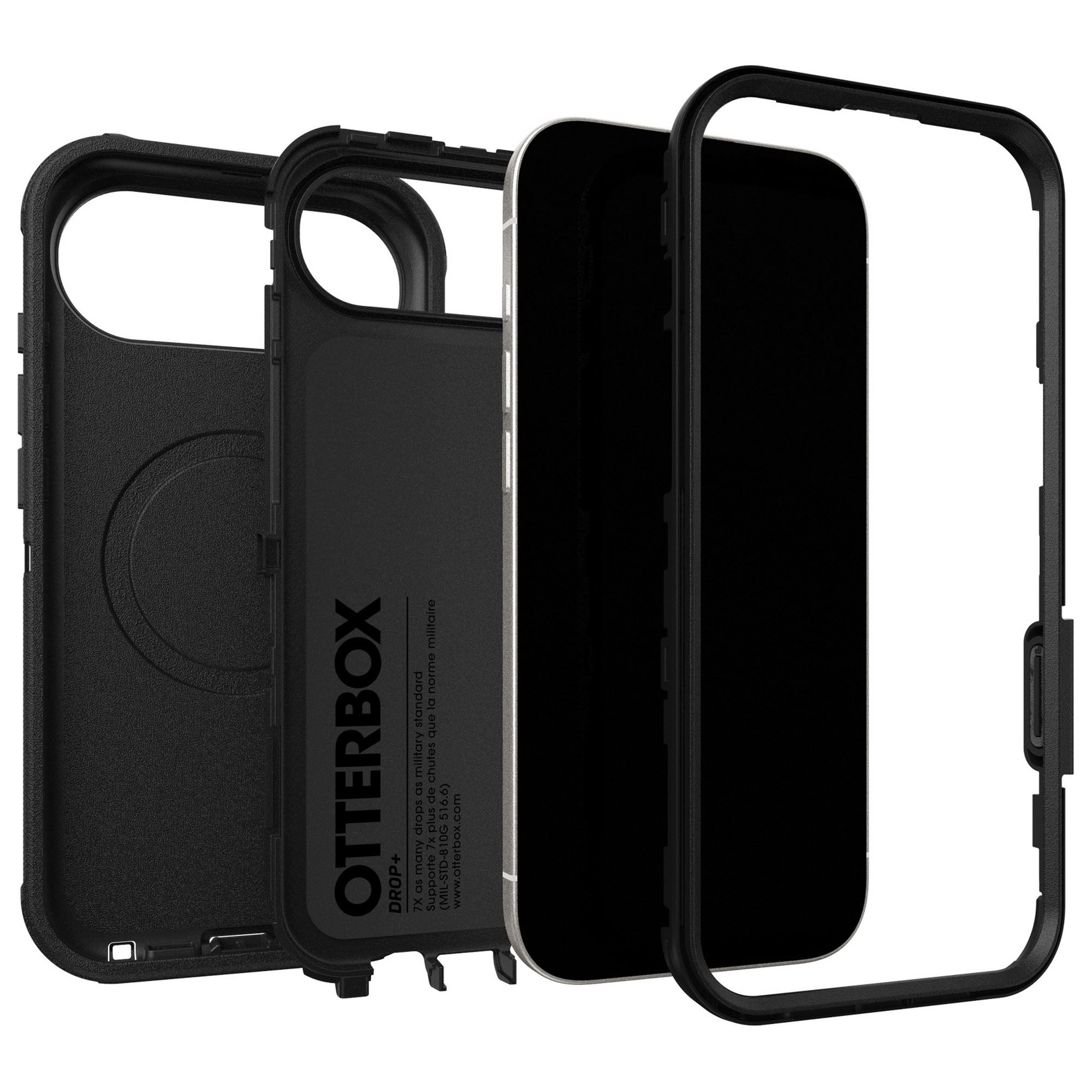 iPhone Air Otterbox Defender Pro w/MagSafe + Camera Control Case - Black - 15-14797