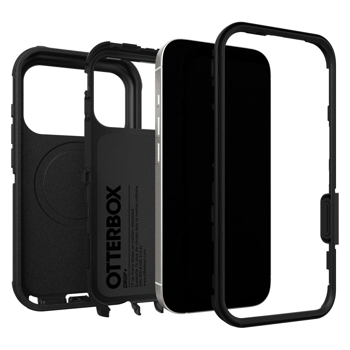 iPhone 18 Pro/17 Pro Otterbox Defender Pro w/MagSafe + Camera Control Case - Black - 15-14819