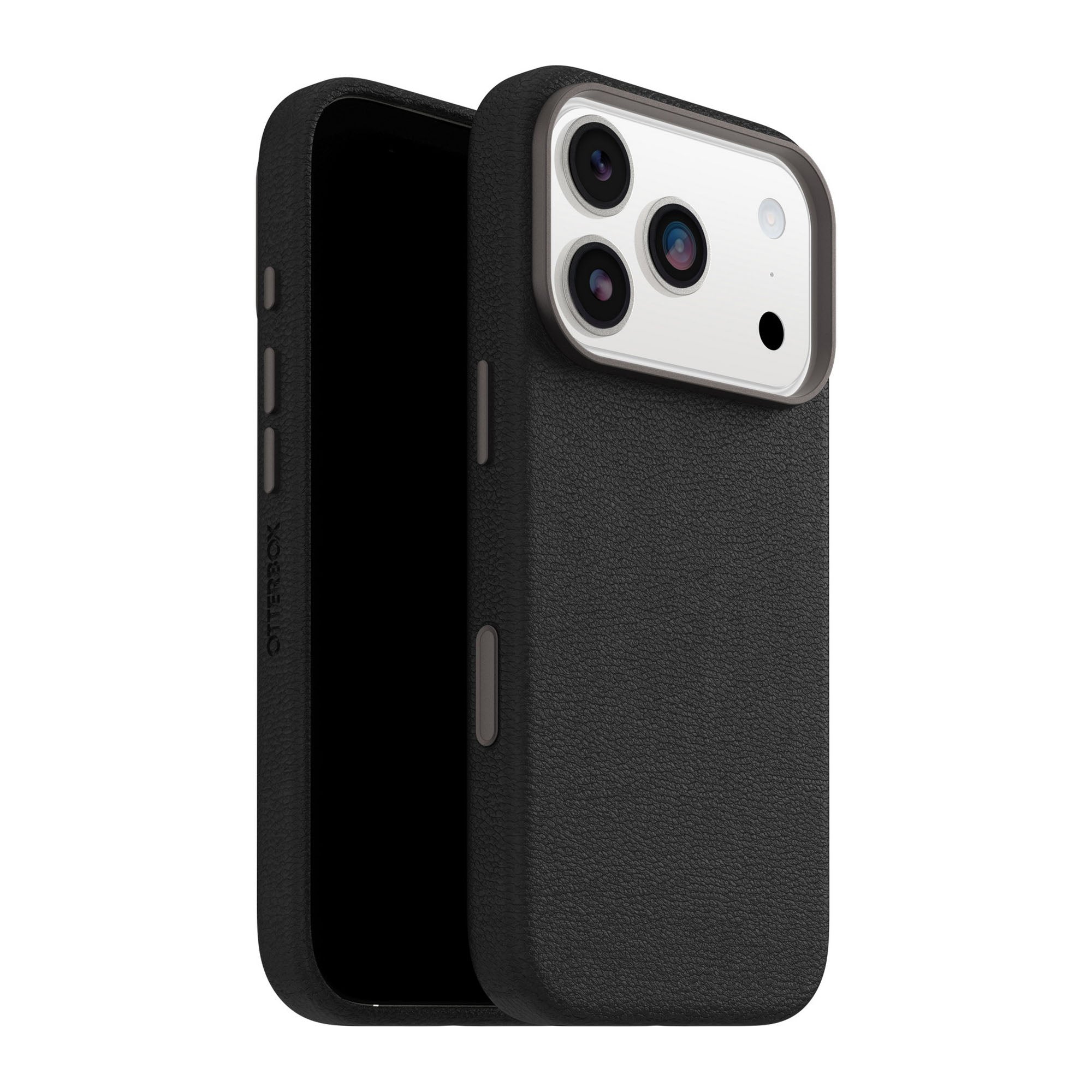 iPhone 17 Pro Otterbox Symmetry Cactus Leather w/MagSafe + Camera Control Case - Noir Ash - 15-14833