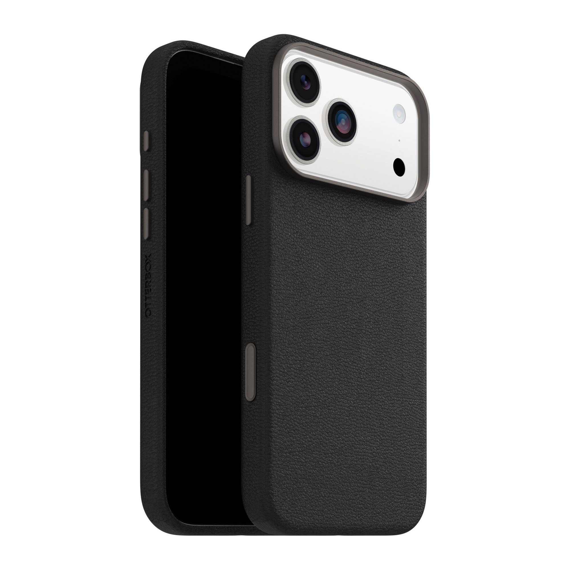 iPhone 17 Pro Max Otterbox Symmetry Cactus Leather w/MagSafe + Camera Control Case - Noir Ash - 15-14866