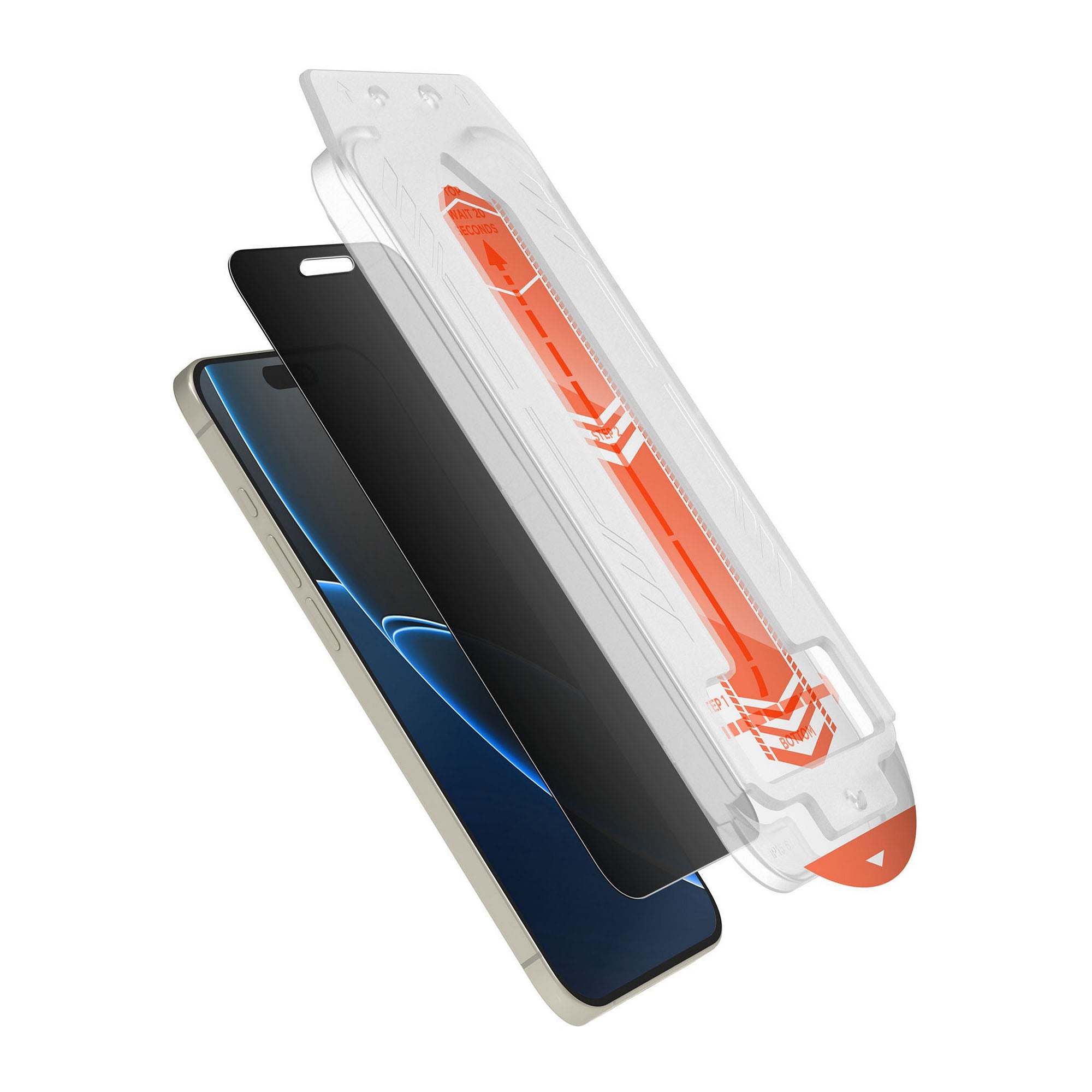 iPhone Air HyperGear 4-way Privacy Glass Screen Protector w/Installation Applicator Tray - 15-14886