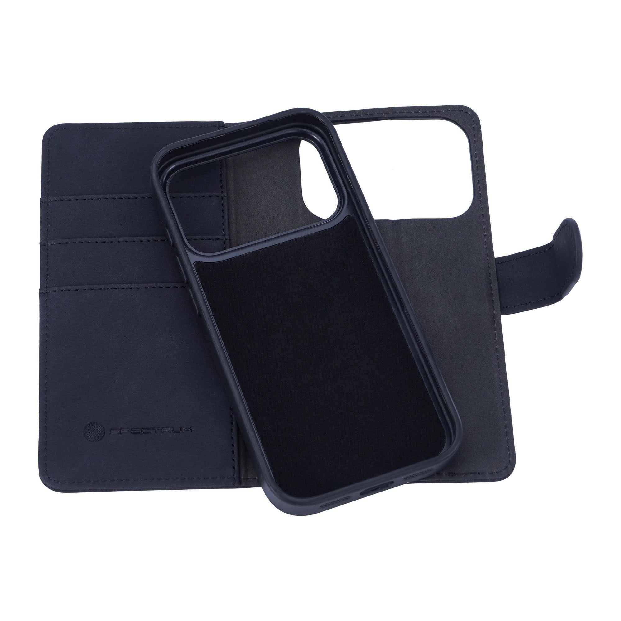 iPhone 17 Pro Max SPECTRUM Folio Slim Detachable 2-1 Wallet Case - Black - 15-14921