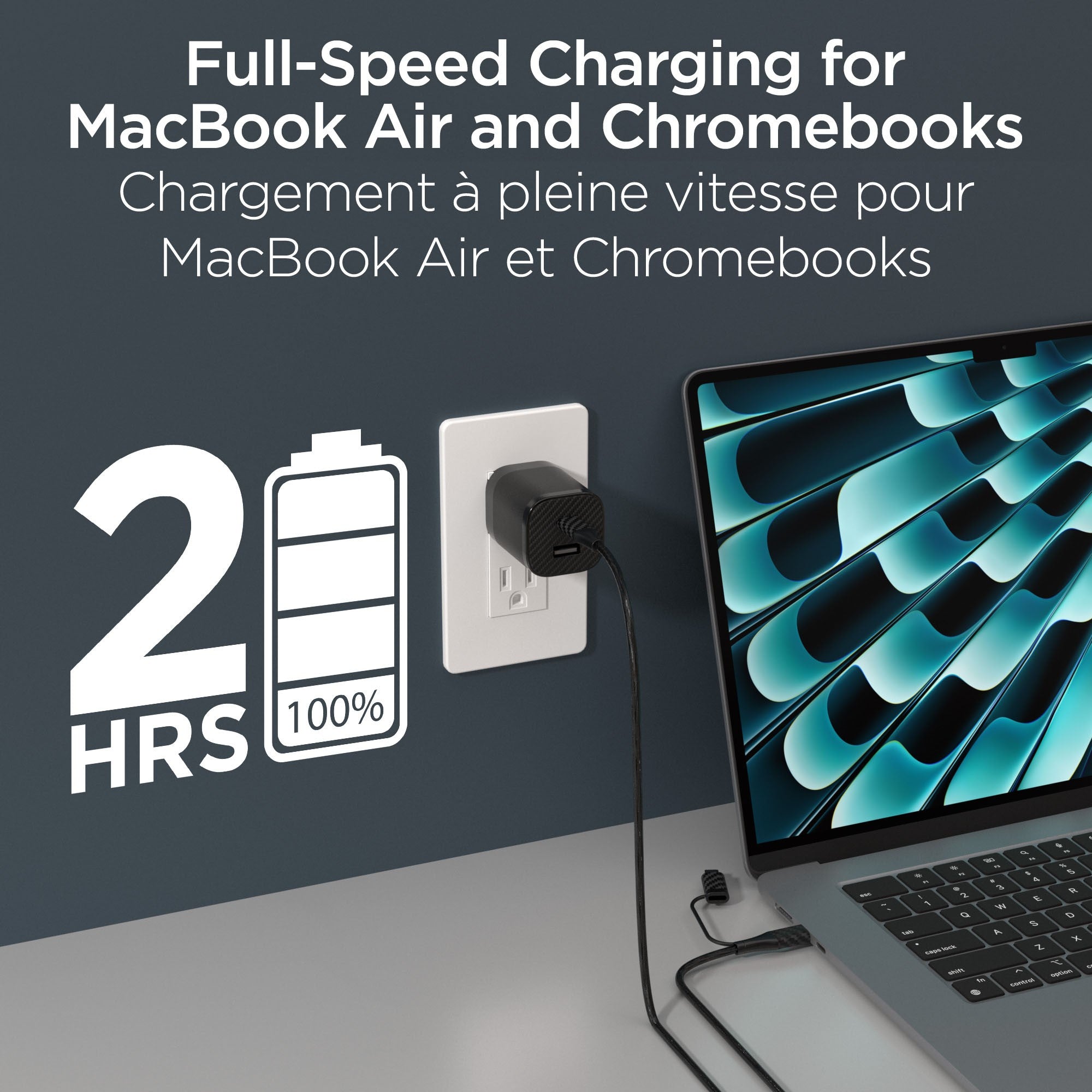 HyperGear 30W USB-C PD Charging Kit with Travel Pouch - Carbon Fibre - 15-14938