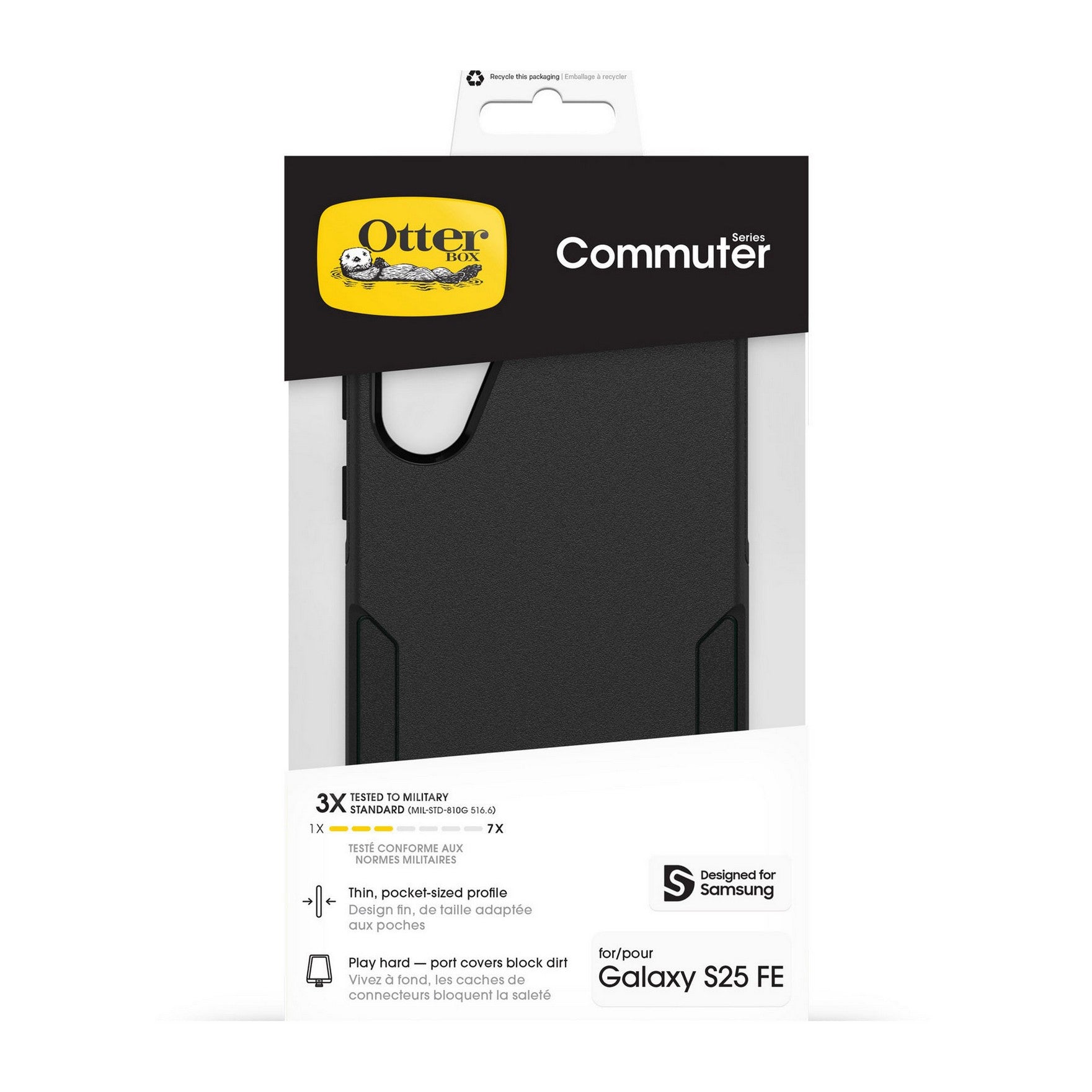 Samsung Galaxy S25 FE Otterbox Commuter Case - Black - 15-14939