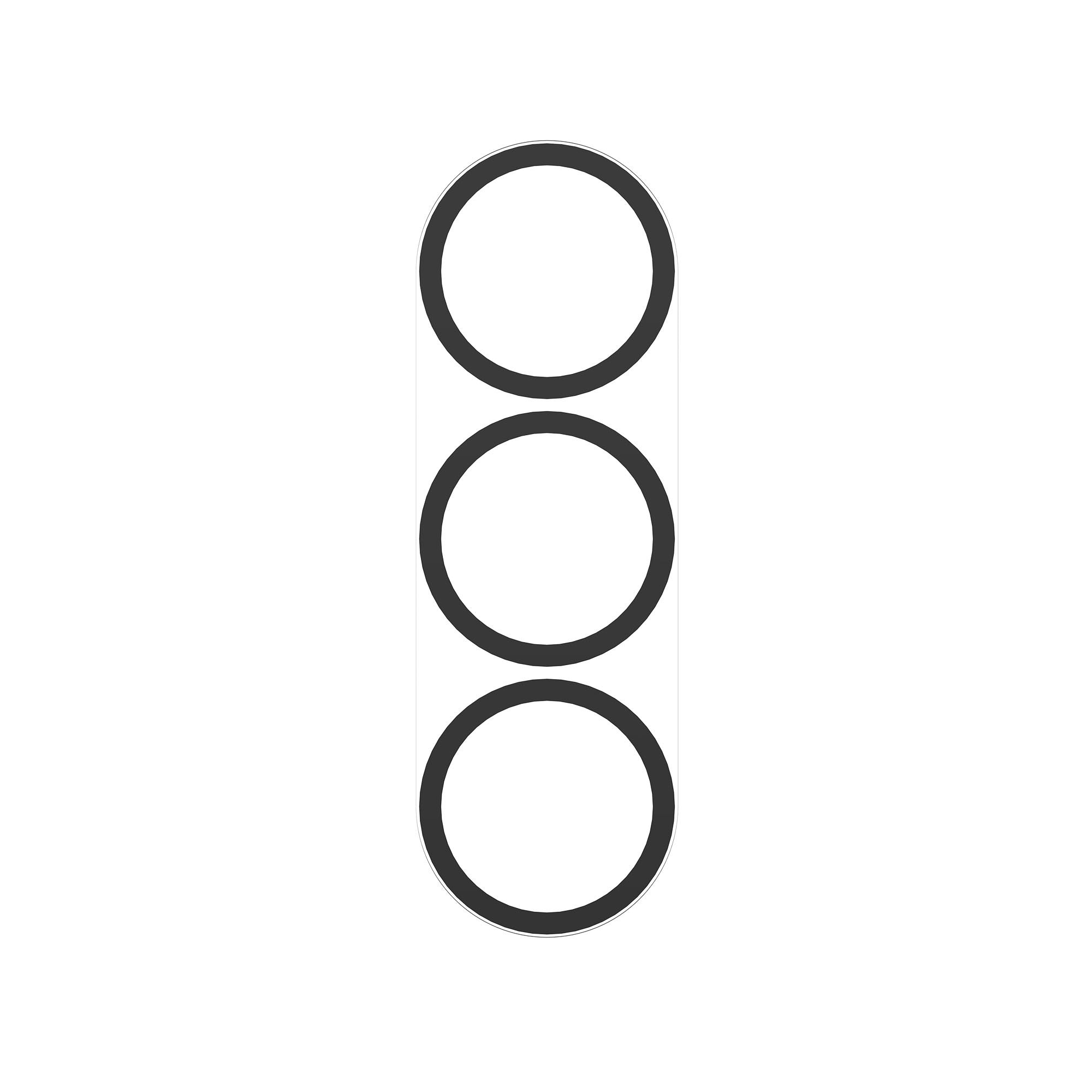 Samsung Galaxy S25 FE ZAGG InvisibleShield Glass Elite Camera Rings Lens Protector - Black - 15-14983