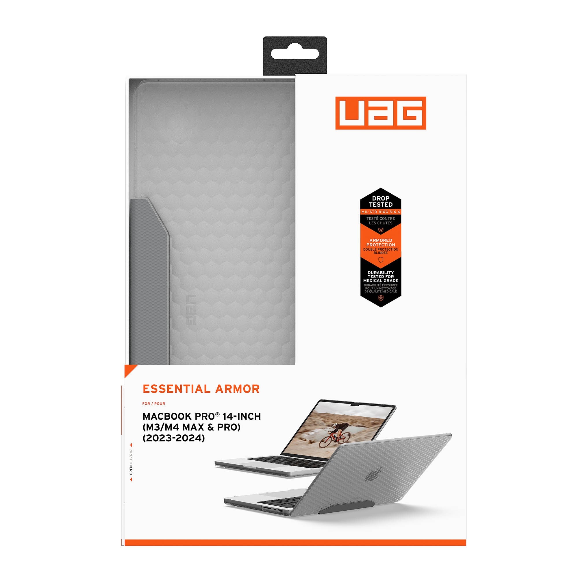MacBook Pro 14-in M3/M4 UAG Essential Armor Case - Ice - 15-15032