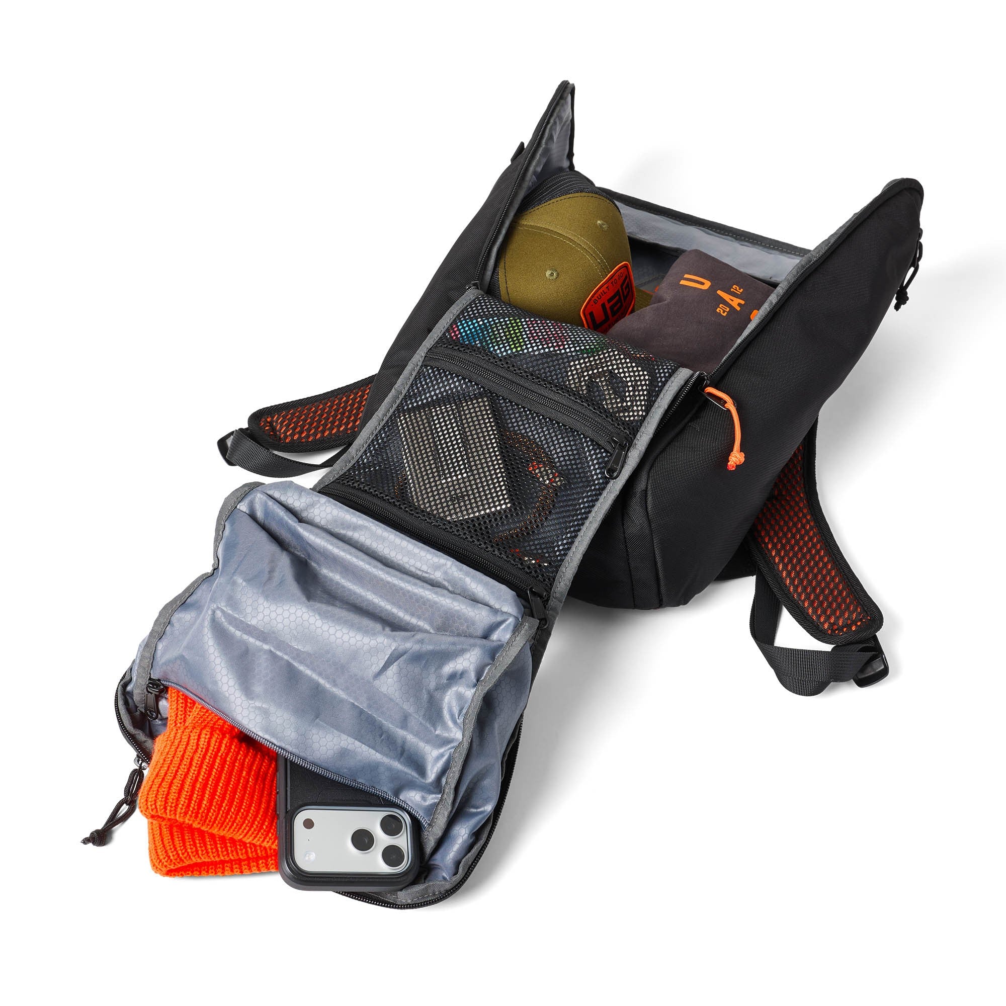 UAG Civilian Backpack 20L - Black/Orange - 15-15040