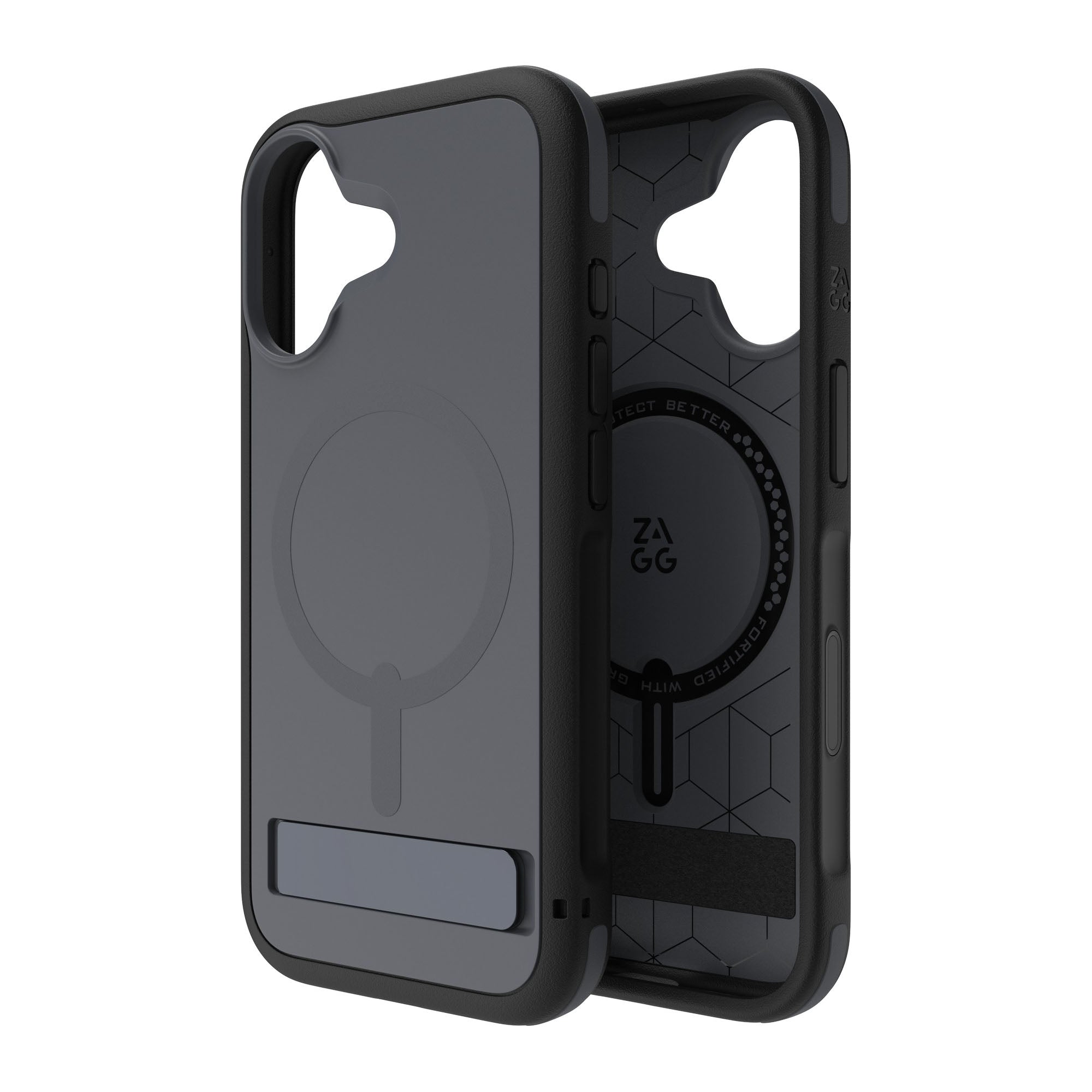 iPhone 17 ZAGG Graphene Sedona Snap Kickstand Case - Pitch Black - 15-15053