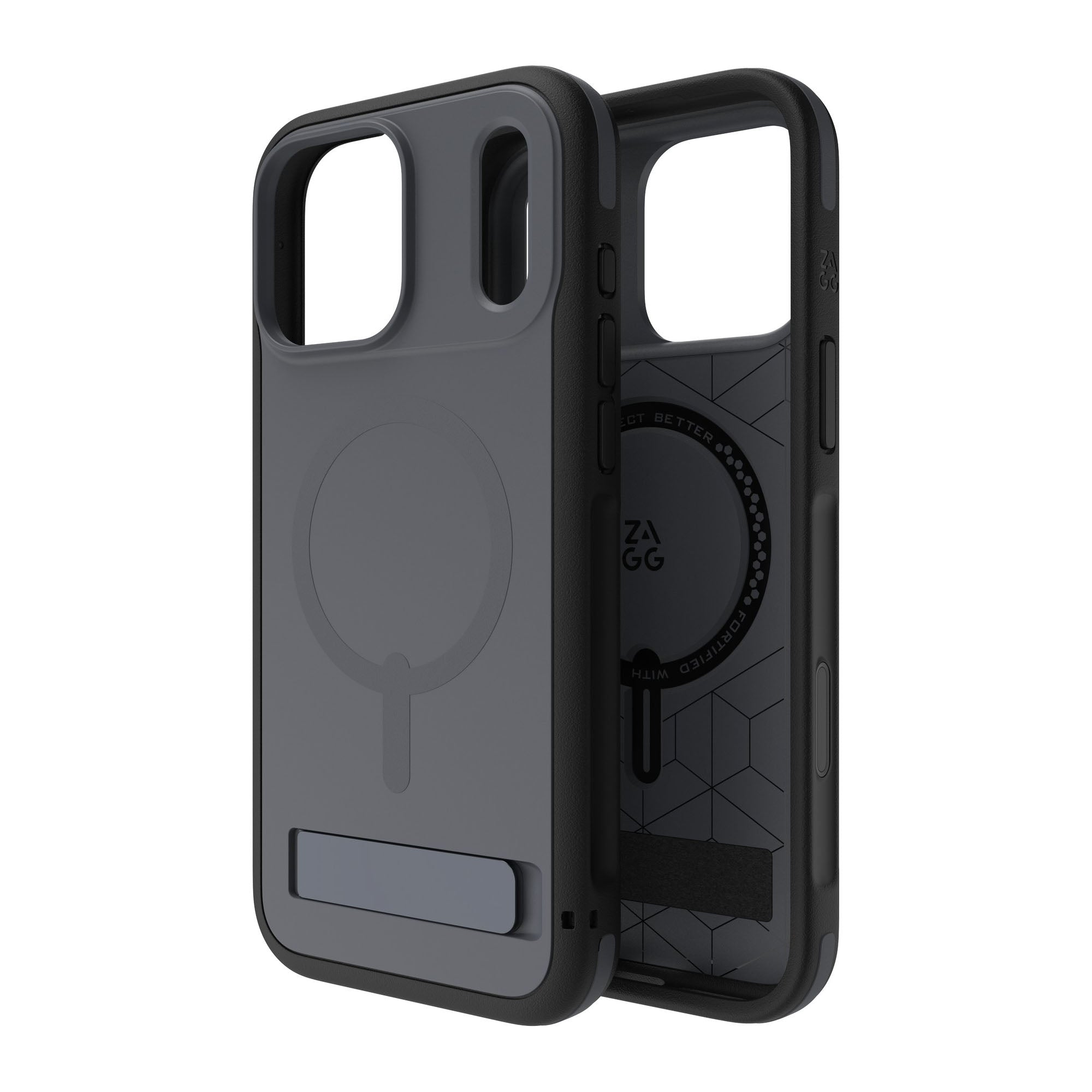 iPhone 17 Pro Max ZAGG Graphene Sedona Snap Kickstand Case - Pitch Black - 15-15056