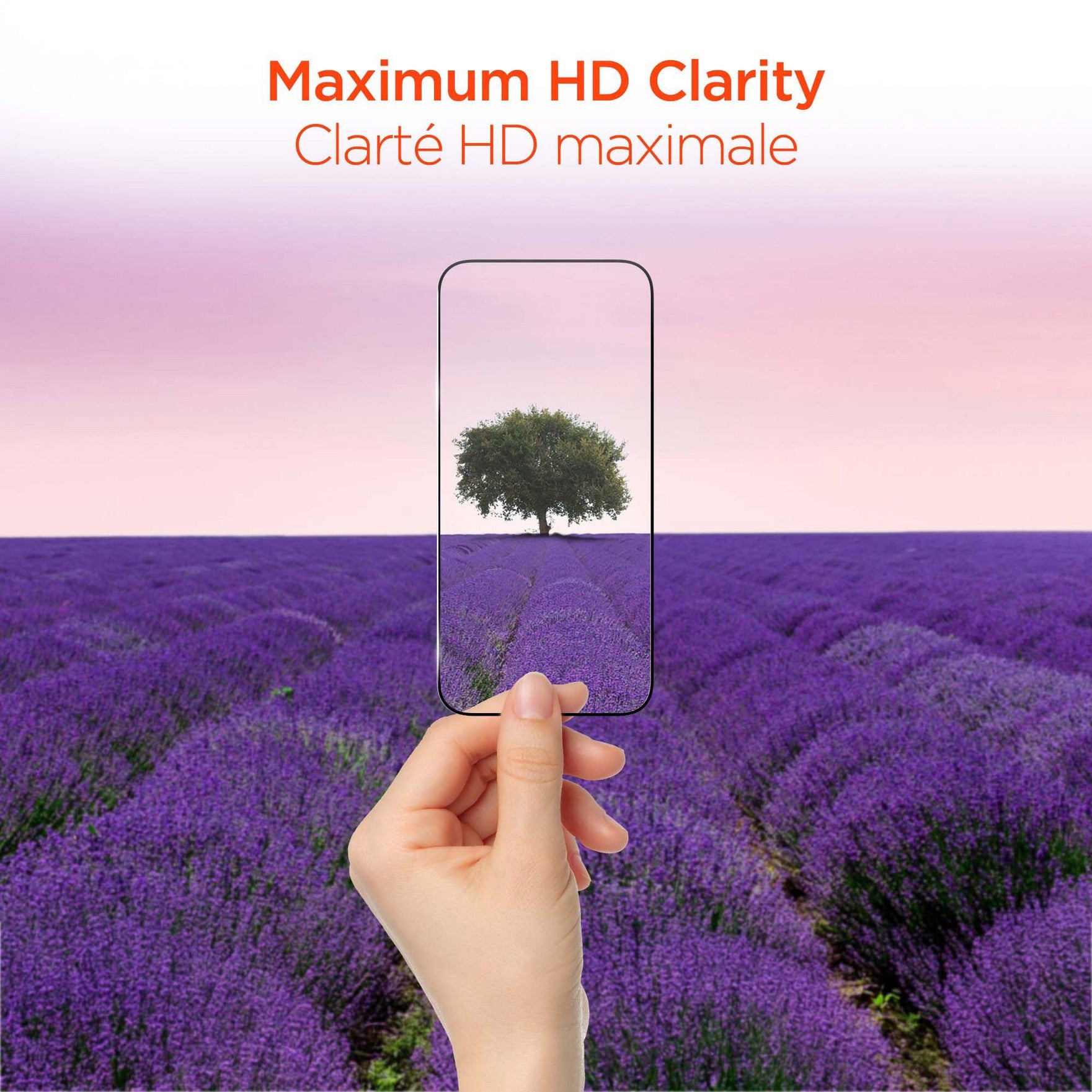 iPhone 16/15 HyperGear Edge-to-Edge Glass Screen Protector w/Installation Applicator Tray - 15-15057