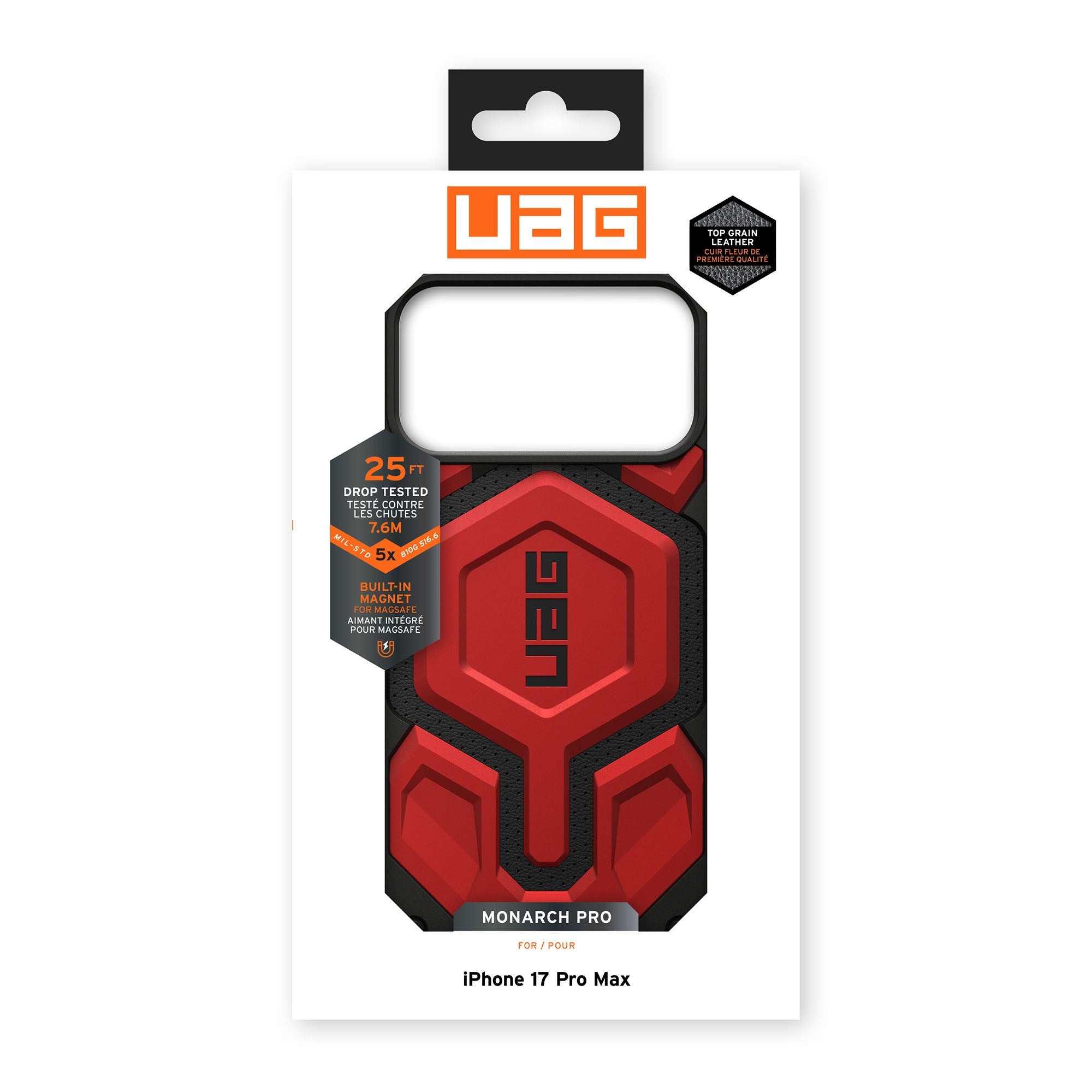 iPhone 17 Pro Max UAG Monarch Pro MagSafe Case - Crimson - 15-15074