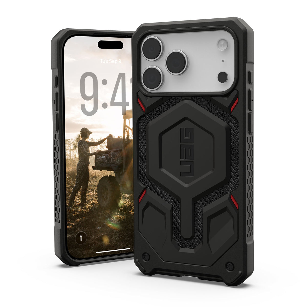 iPhone 18 Pro Max/17 Pro Max UAG Monarch Pro MagSafe Case - Kevlar Black - 15-15075