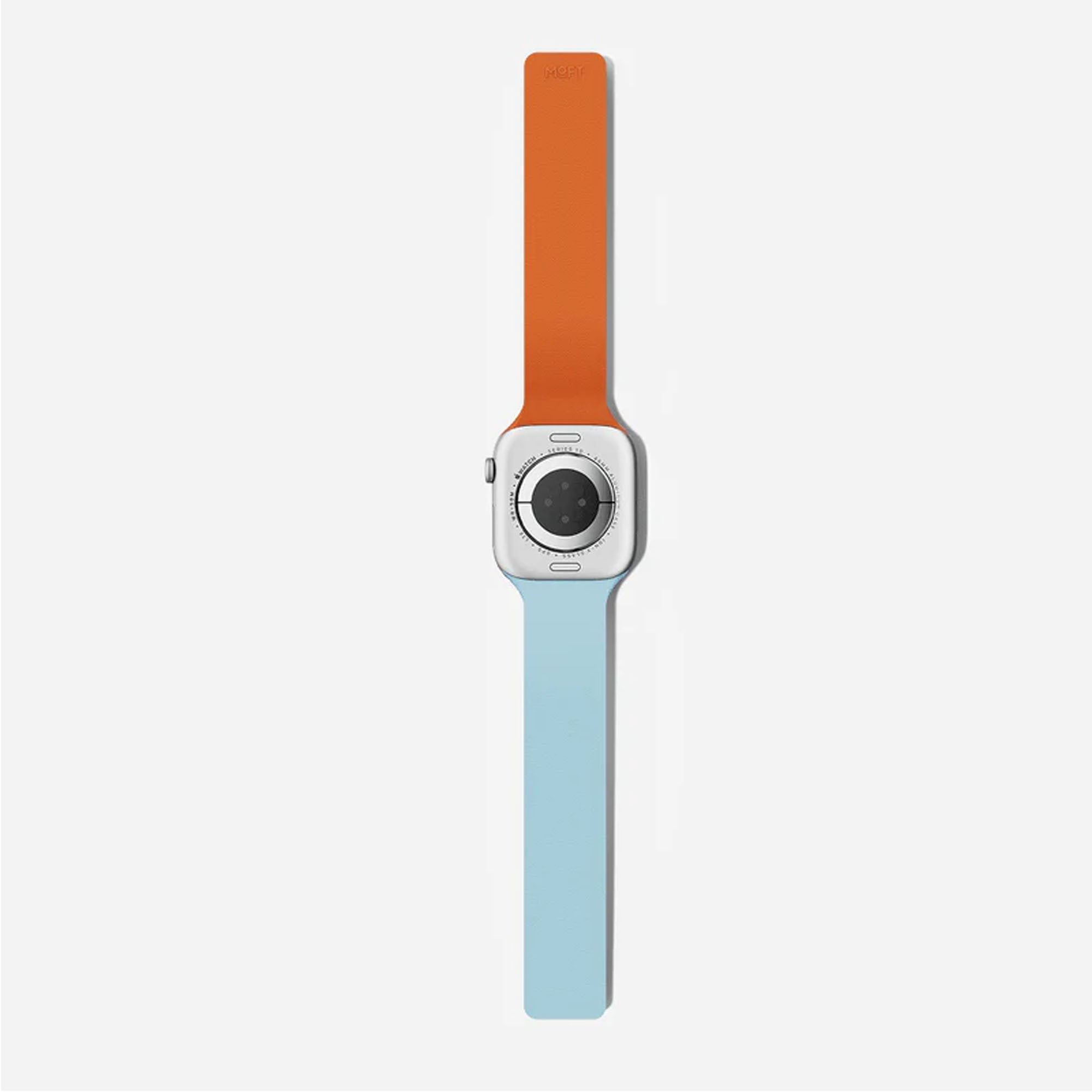 Apple Watch 42mm MOFT Snap Duo Watch Band - Wake Orange/Swell Blue - 15-15084