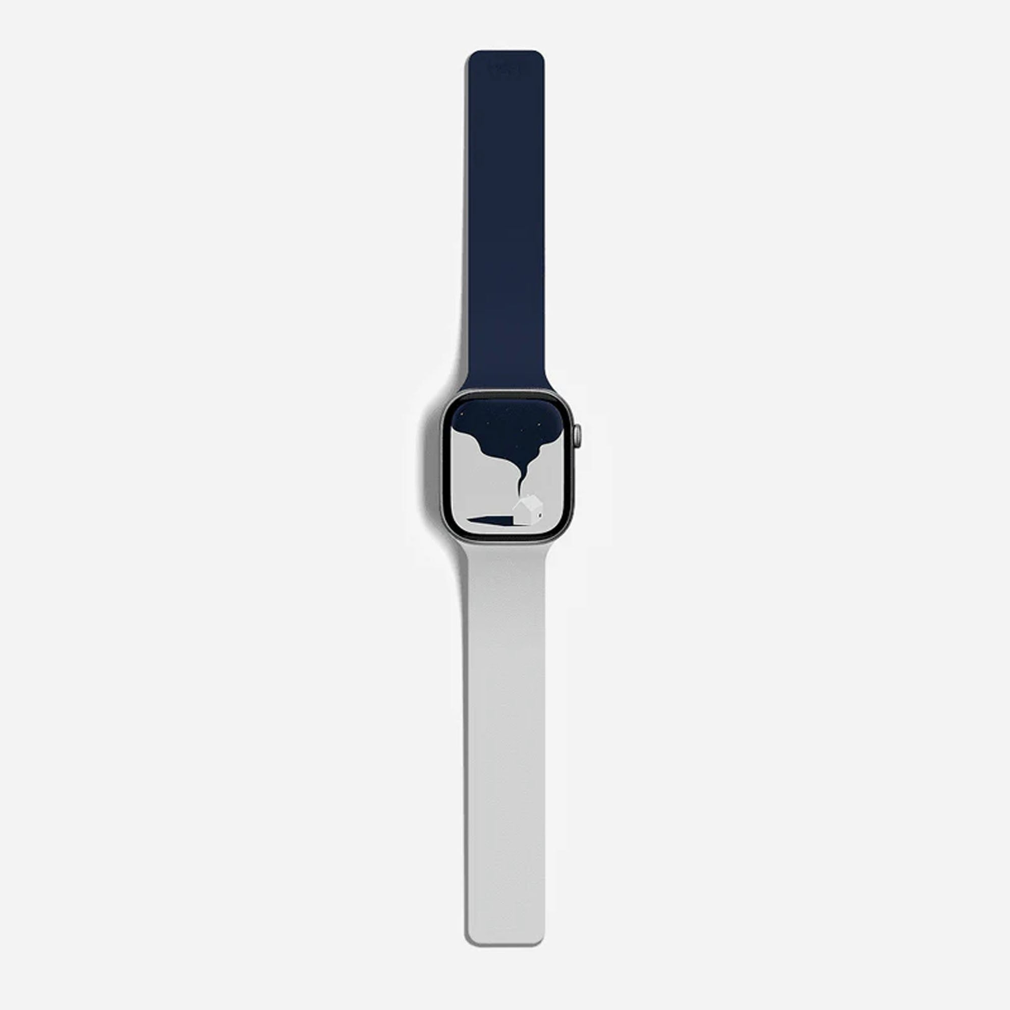 Apple Watch 46mm MOFT Snap Duo Watch Band - Wade Blue/Echo Grey - 15-15086