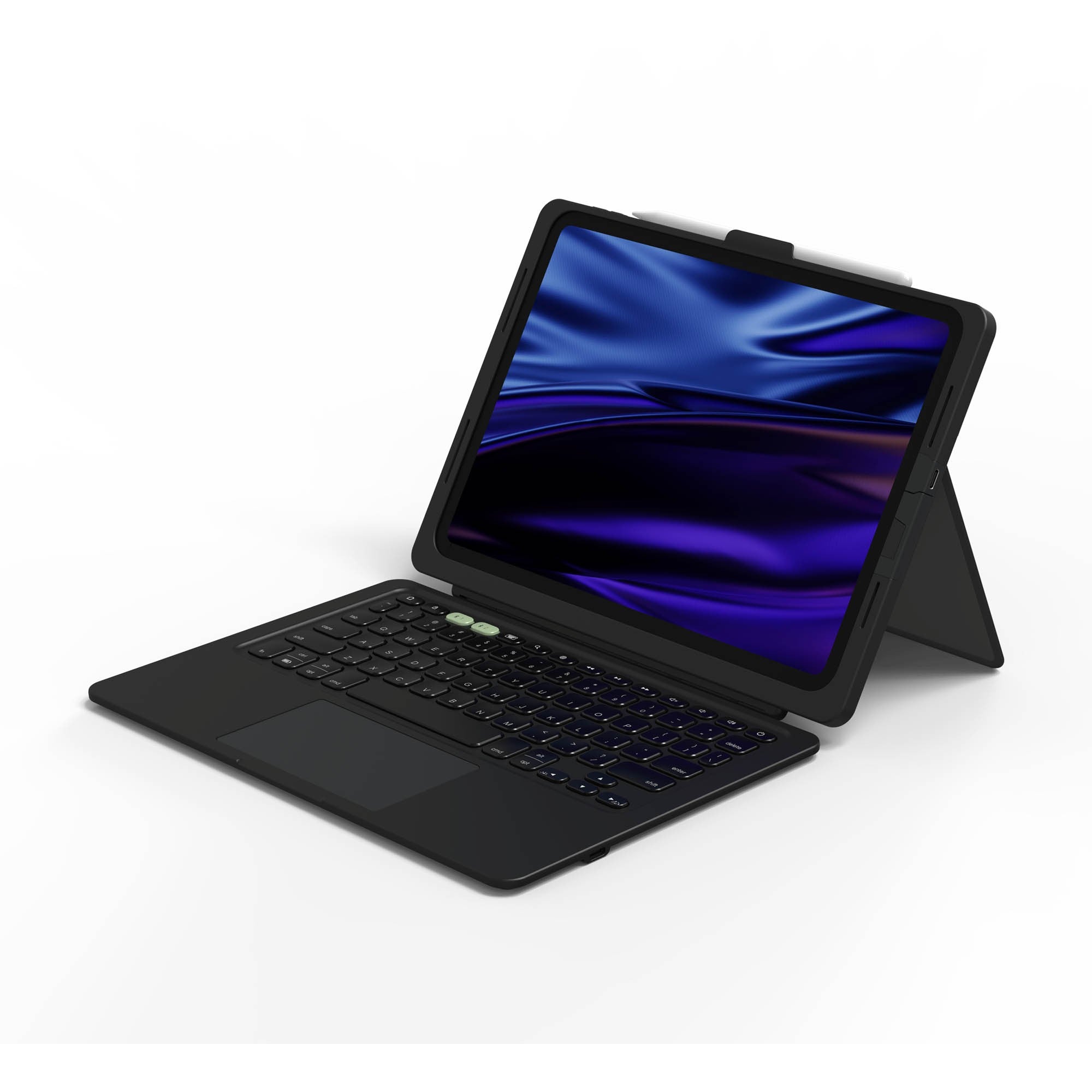 iPad Pro 11-in M5/M4 ZAGG Pro Keys Connect Keyboard - Black - 15-15107