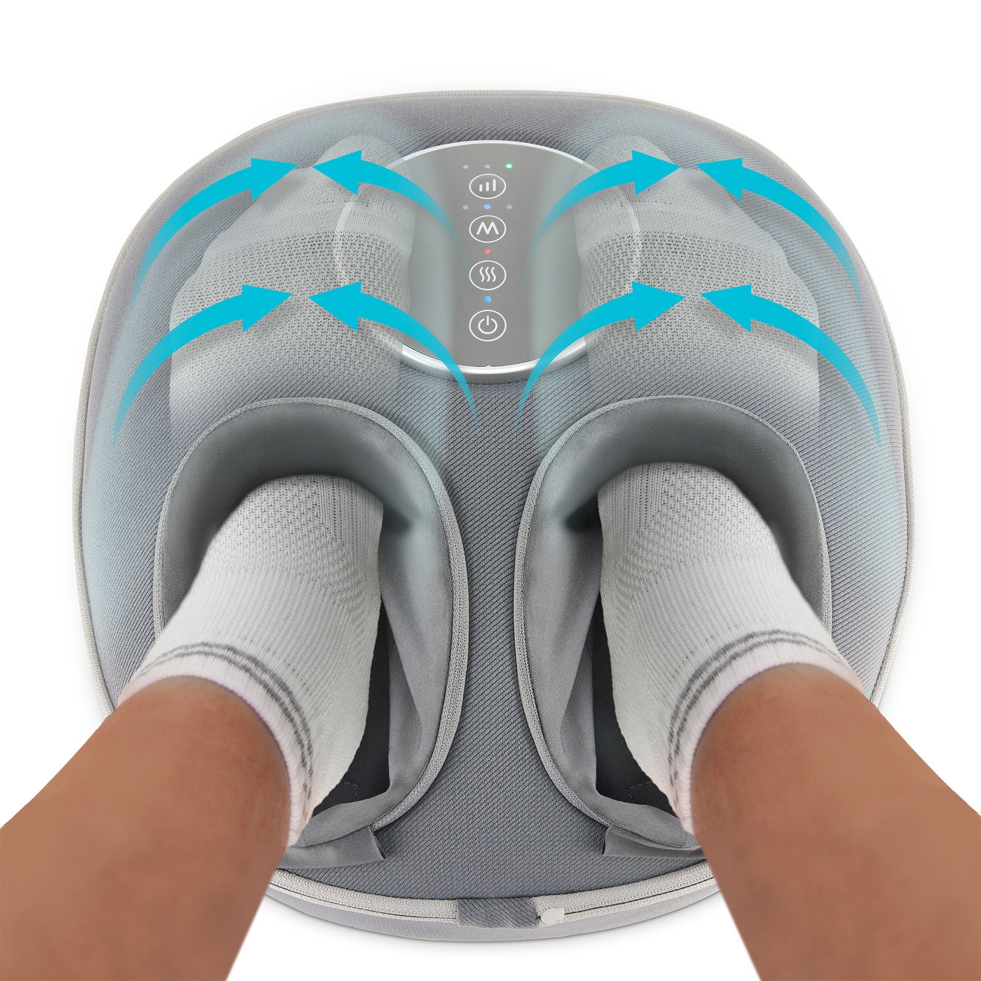 HoMedics Shiatsu & Air Delux Compression Foot Massager with Heat - 15-15114