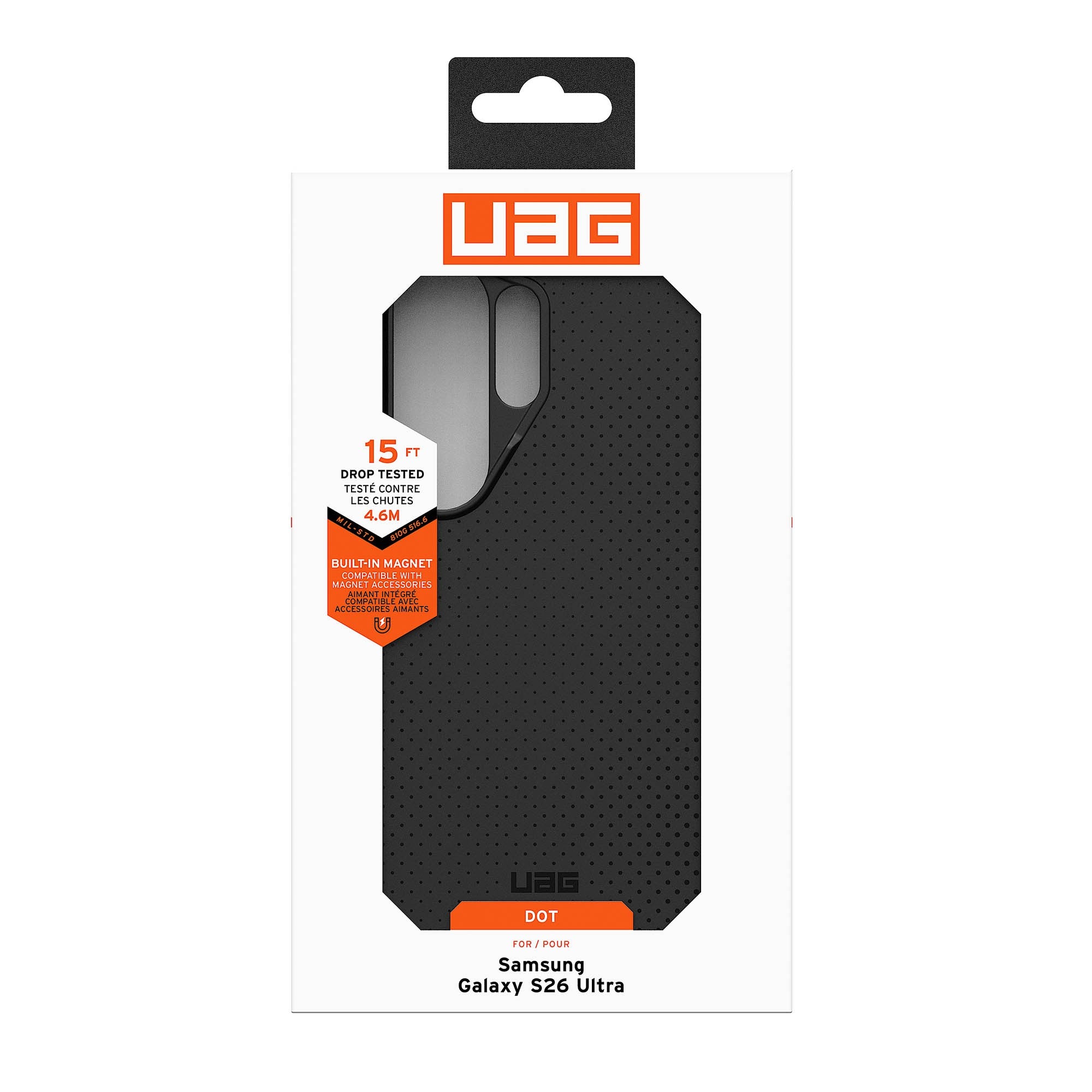 Samsung Galaxy S26 Ultra UAG Dot w/Magnet Case - Black - 15-15120