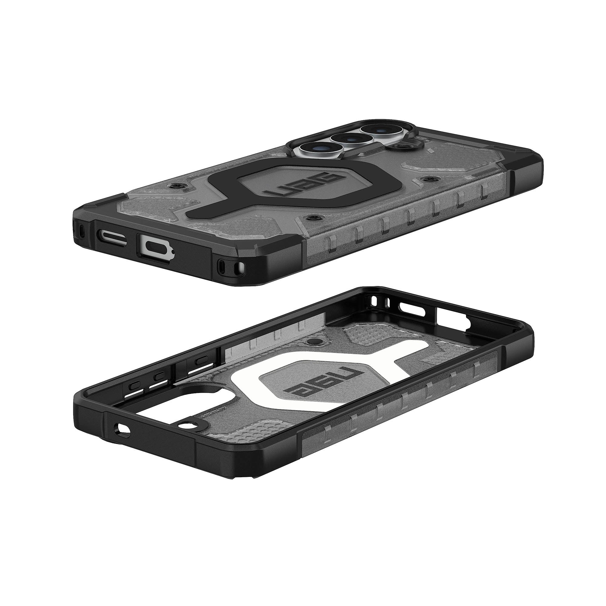 Samsung Galaxy S26 UAG Pathfinder Clear w/Magnet Case - Ash/Black - 15-15127