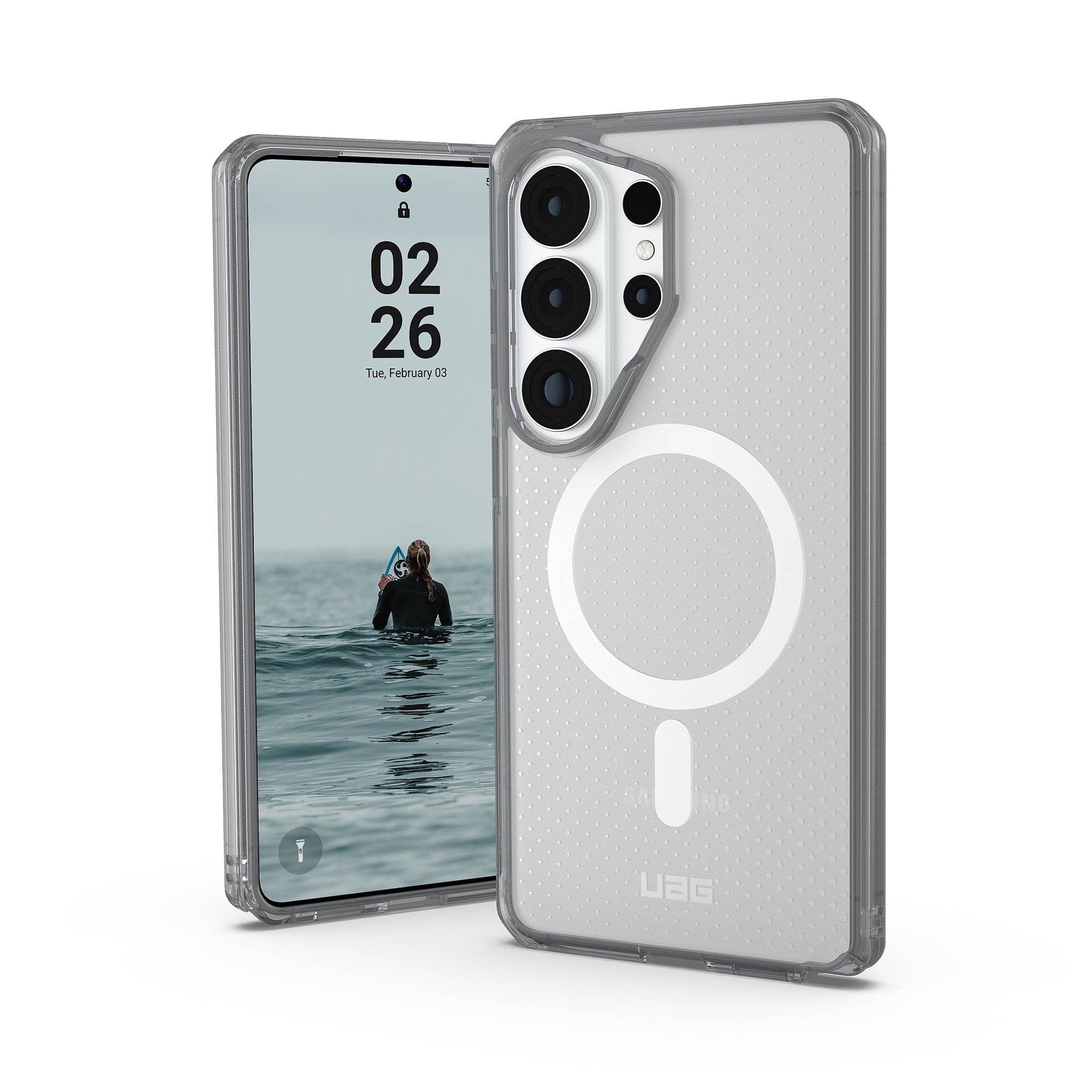 Samsung Galaxy S26 Ultra UAG Dot w/Magnet Case - True Clear Ice/Ash - 15-15137