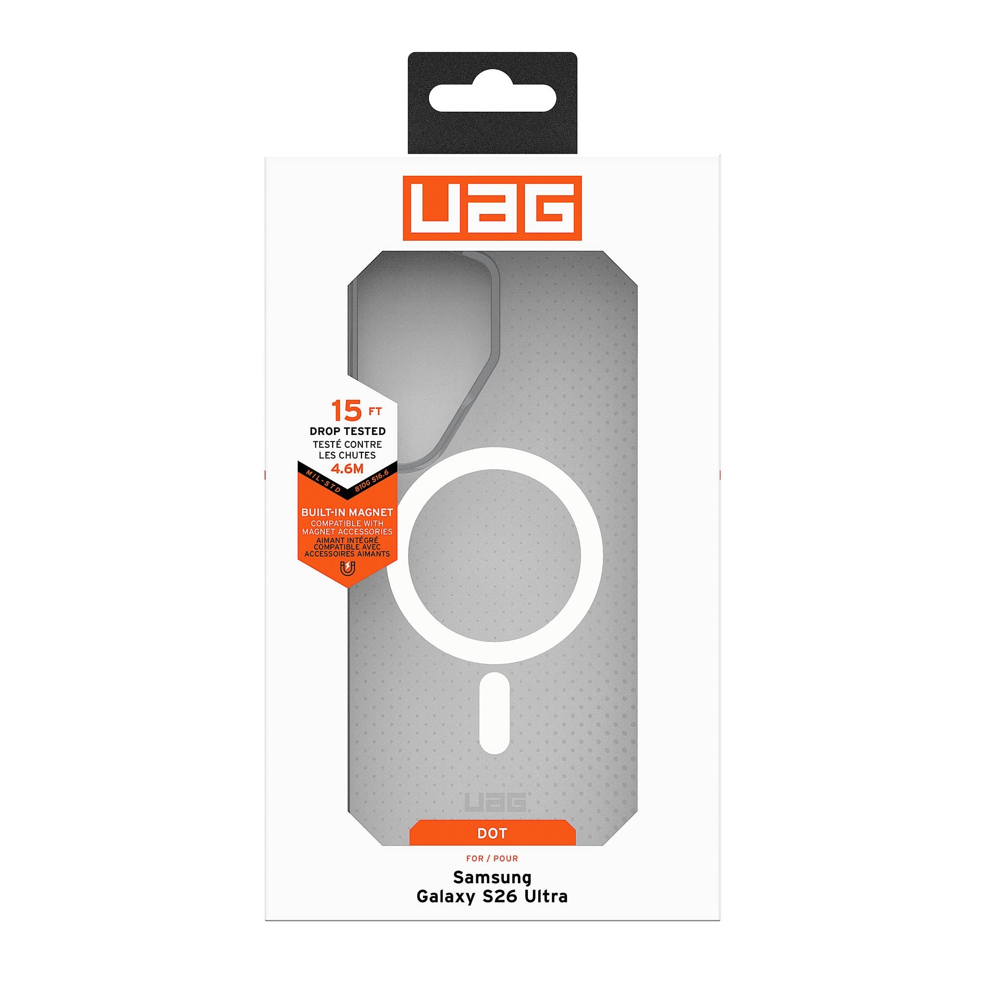 Samsung Galaxy S26 Ultra UAG Dot w/Magnet Case - True Clear Ice/Ash - 15-15137