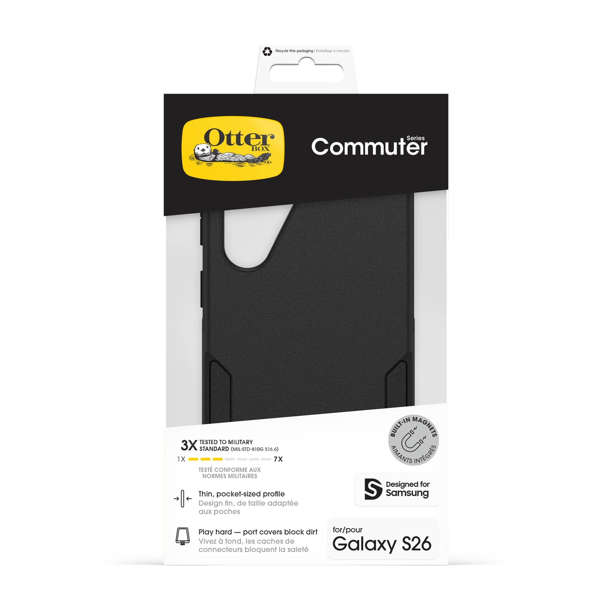 Samsung Galaxy S26 Otterbox Commuter w/Magnets Case - Black - 15-15146