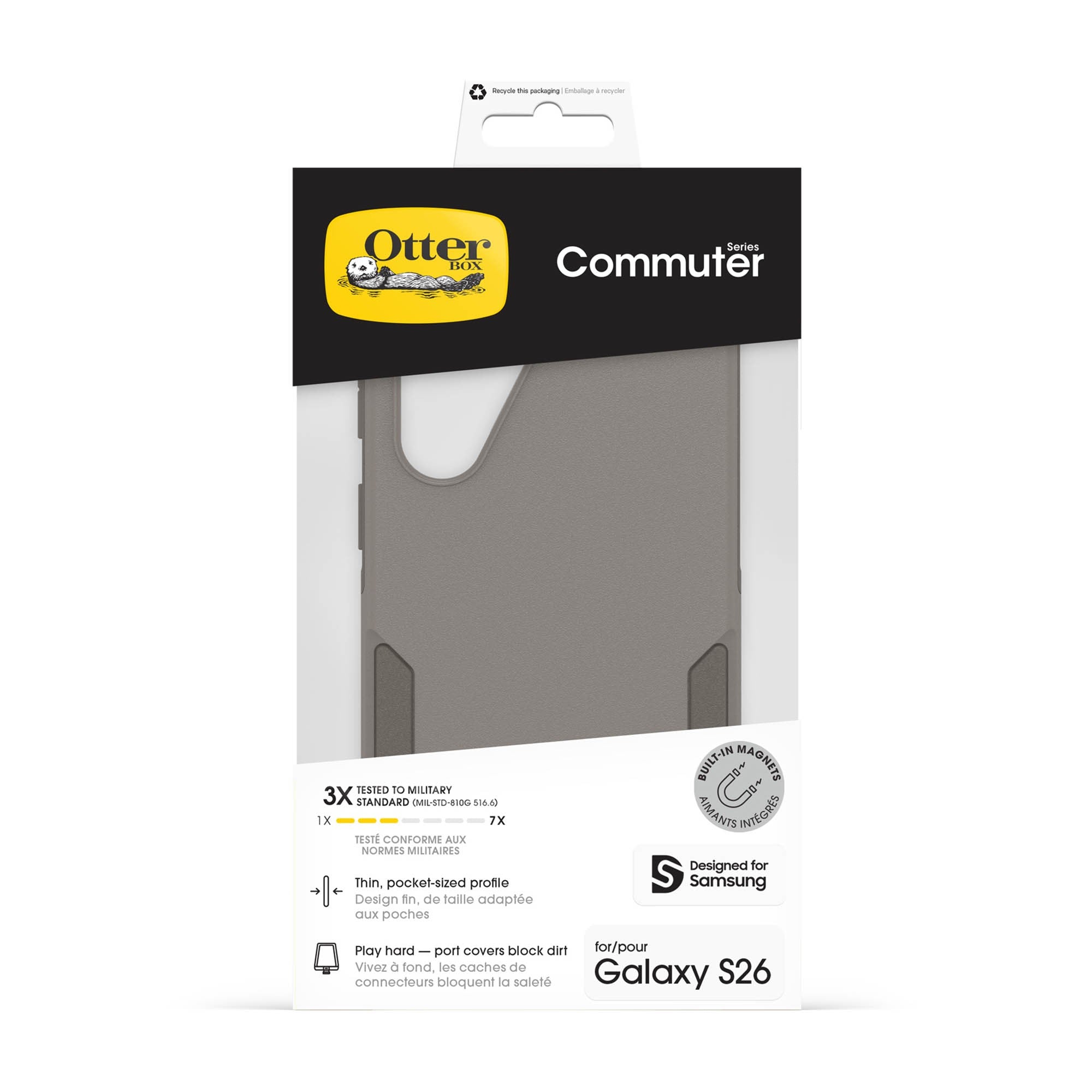 Samsung Galaxy S26 Otterbox Commuter w/Magnets Case - Cottonwood Glen - Brown - 15-15147