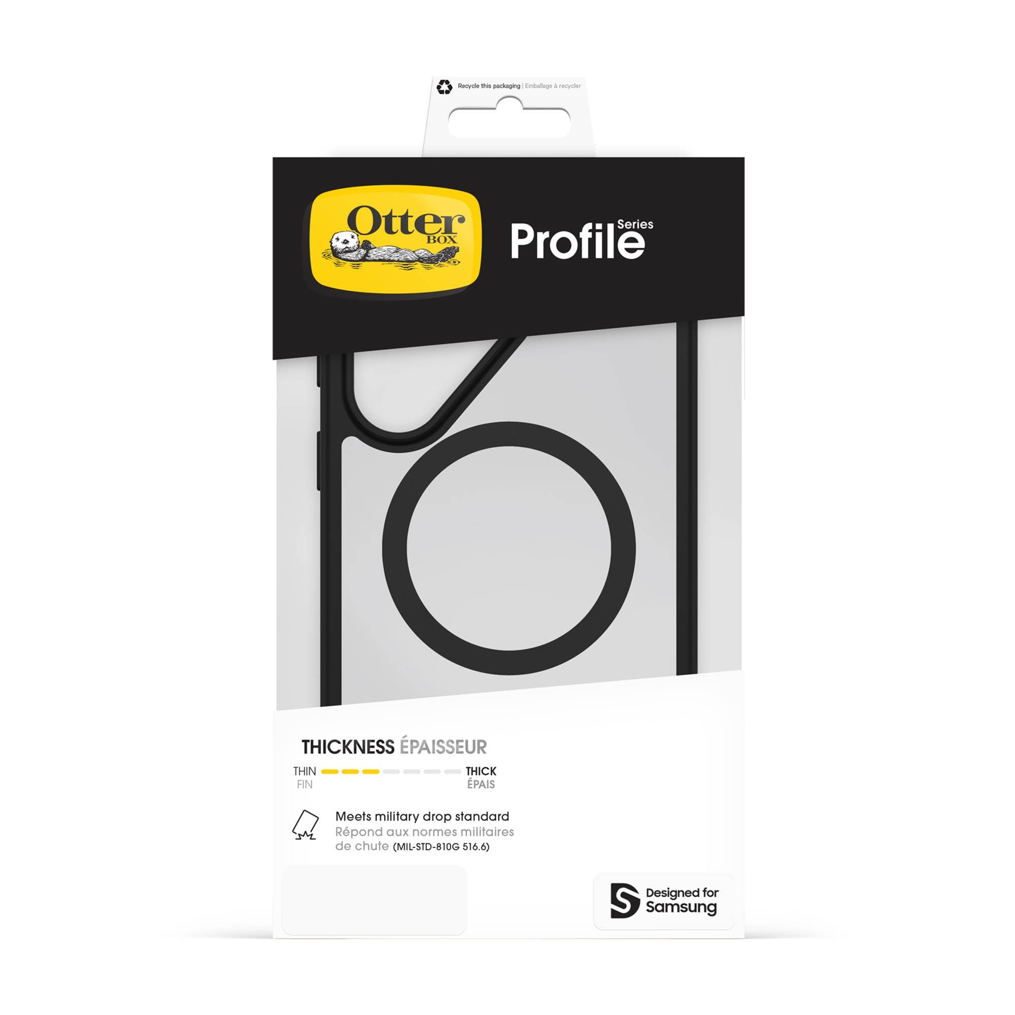 Samsung Galaxy S26 Ultra Otterbox Profile w/Magnets Case - Black Crystal - 15-15179