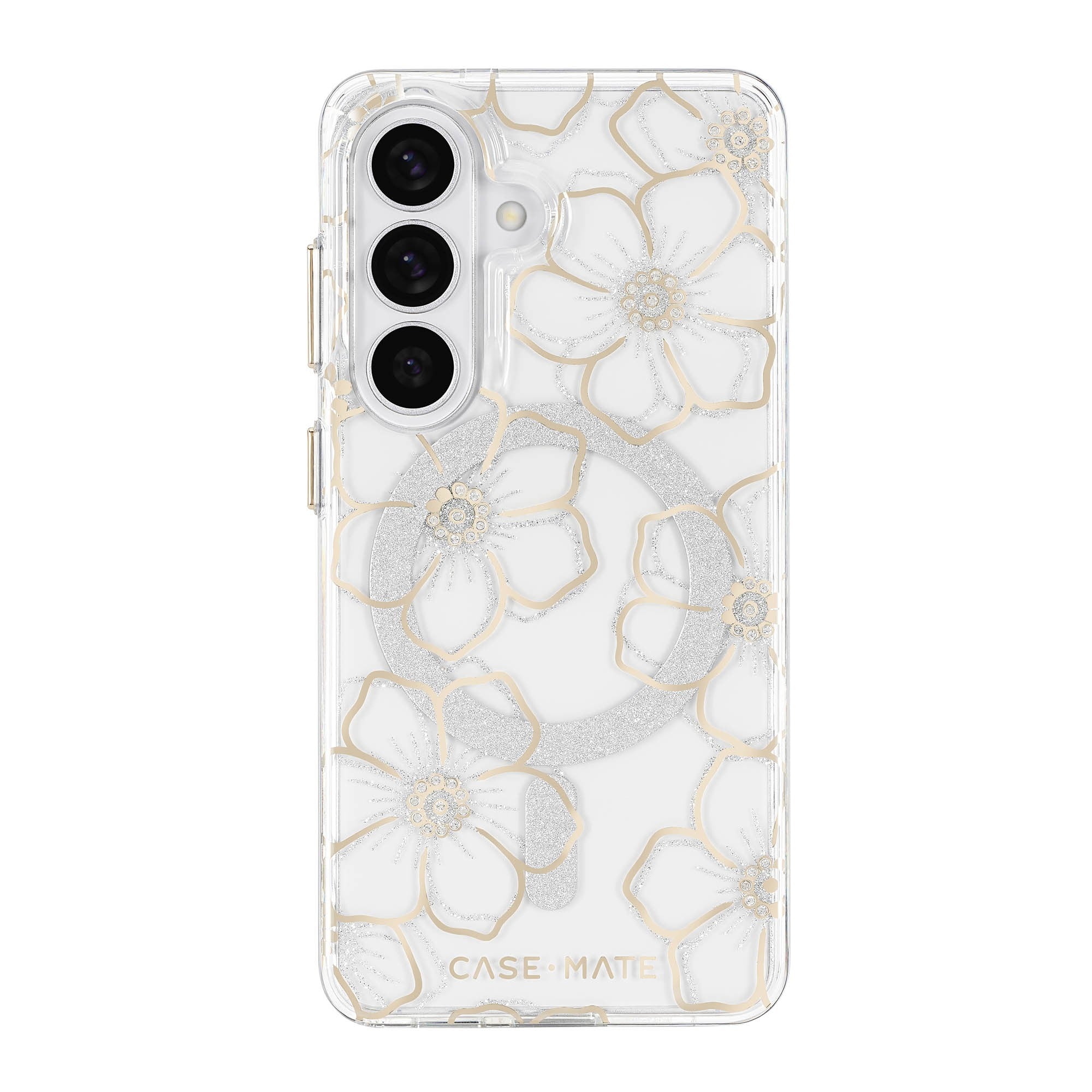 Samsung Galaxy S26 Case-Mate Floral Gems w/Magnet Case - Gold - 15-15234