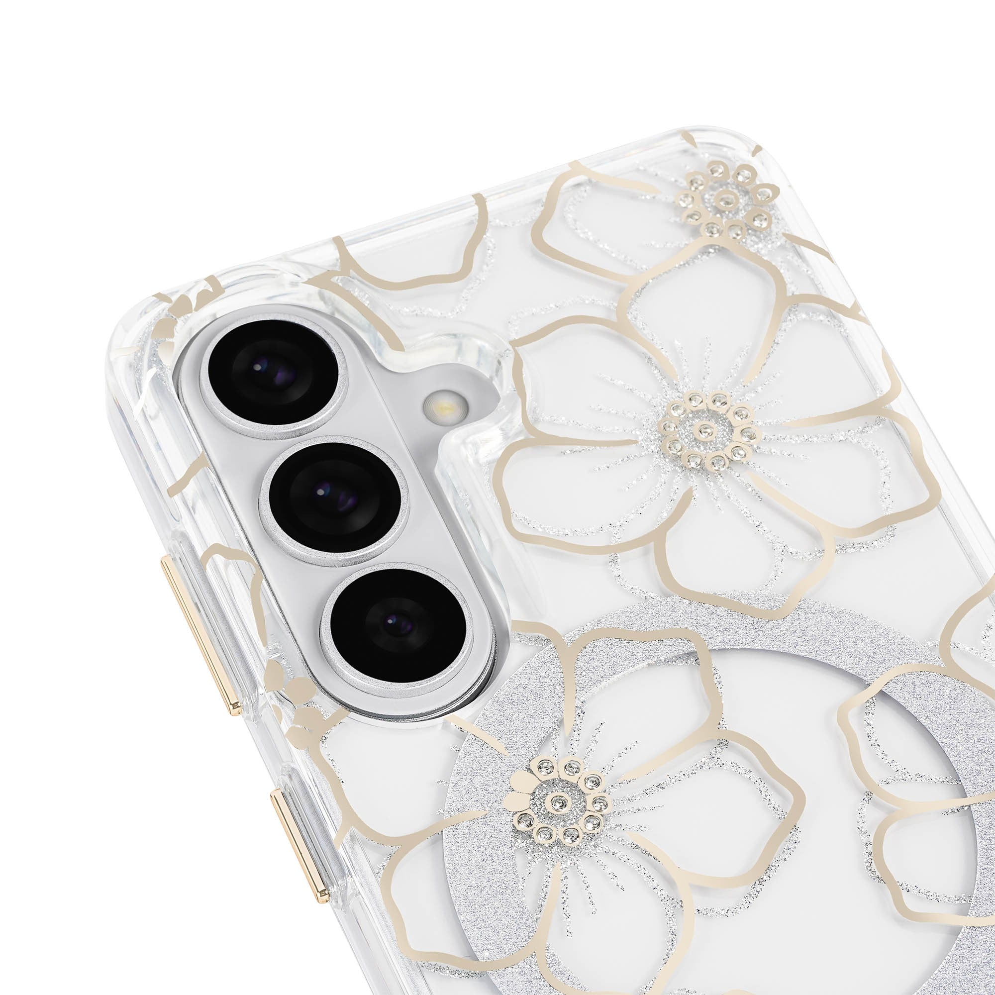 Samsung Galaxy S26 Case-Mate Floral Gems w/Magnet Case - Gold - 15-15234