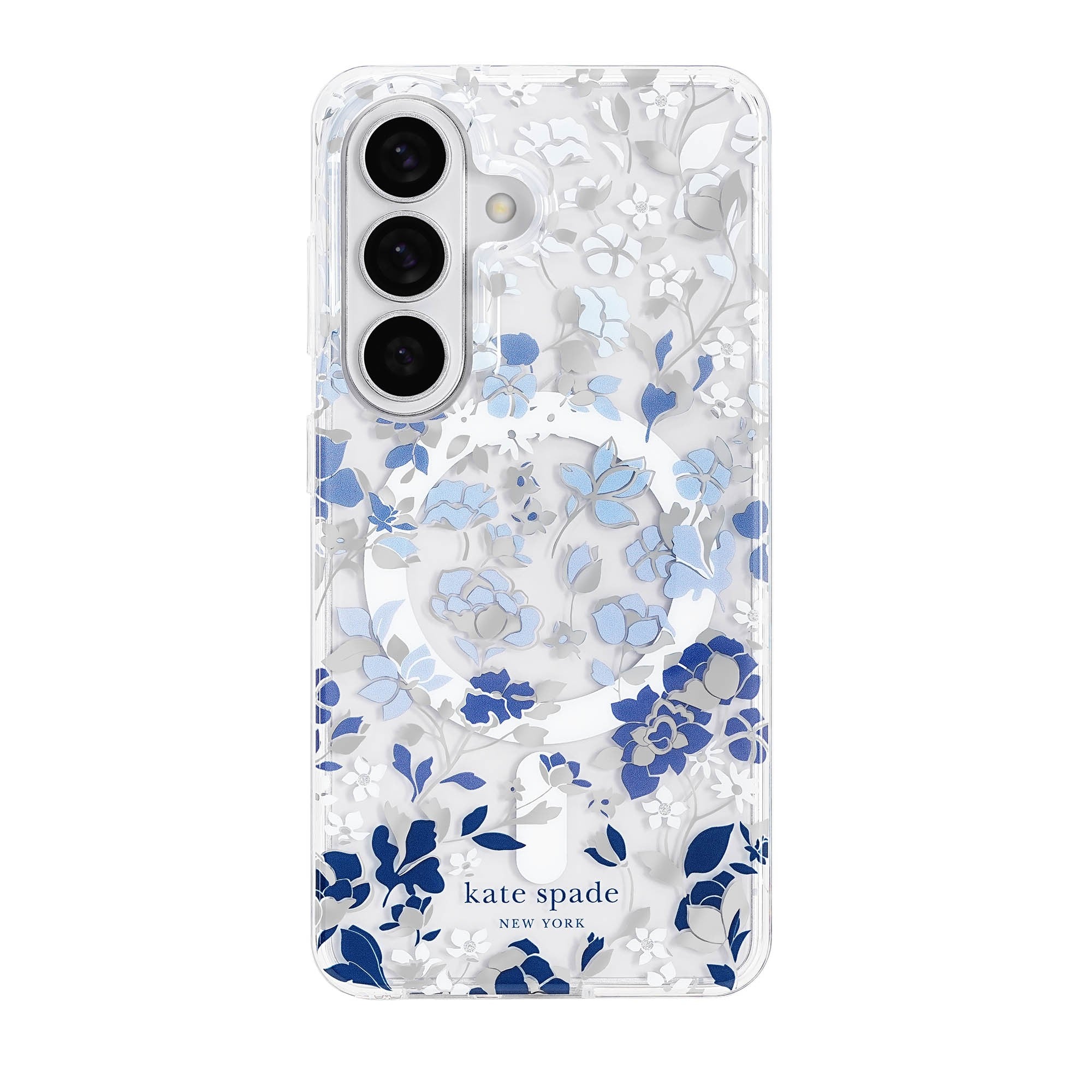 Samsung Galaxy S26+ Kate Spade Protective w/Magnet Case - Flowerbed Blue - 15-15236