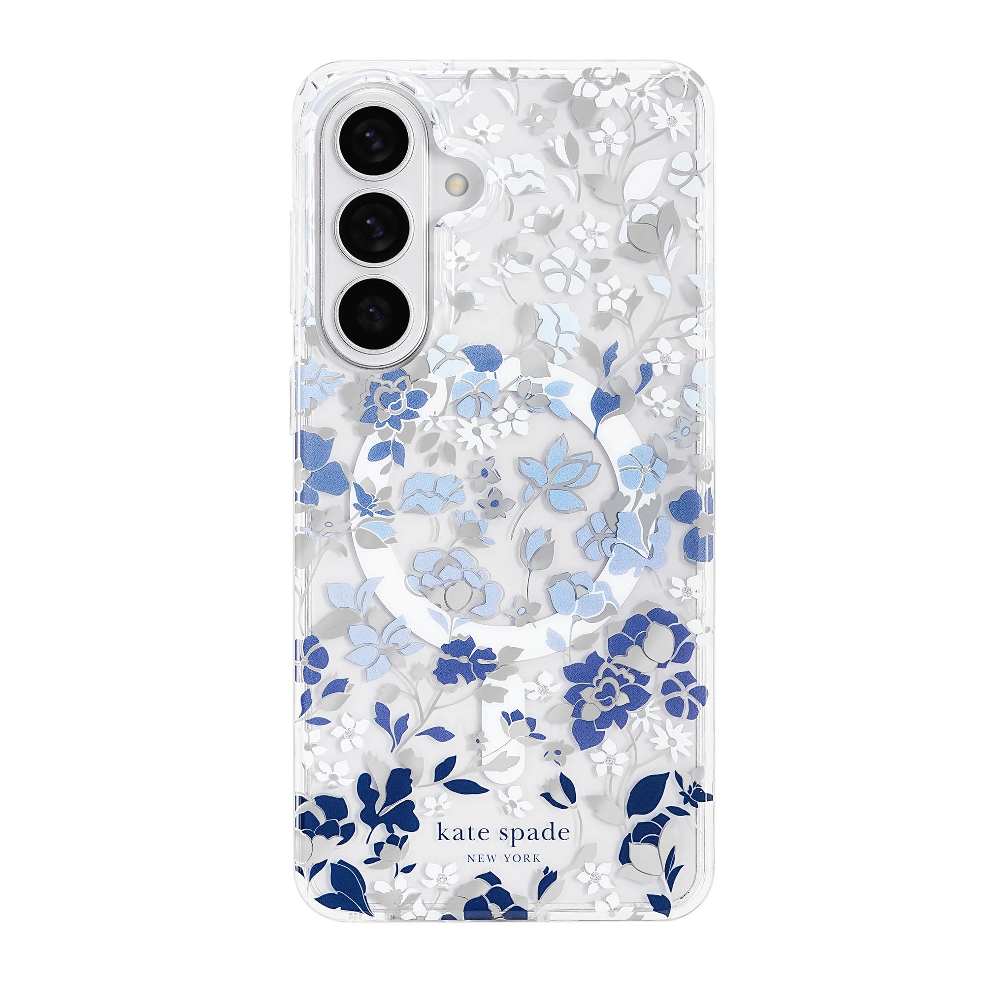 Samsung Galaxy S26 Kate Spade Protective w/Magnet Case - Flowerbed Blue - 15-15237