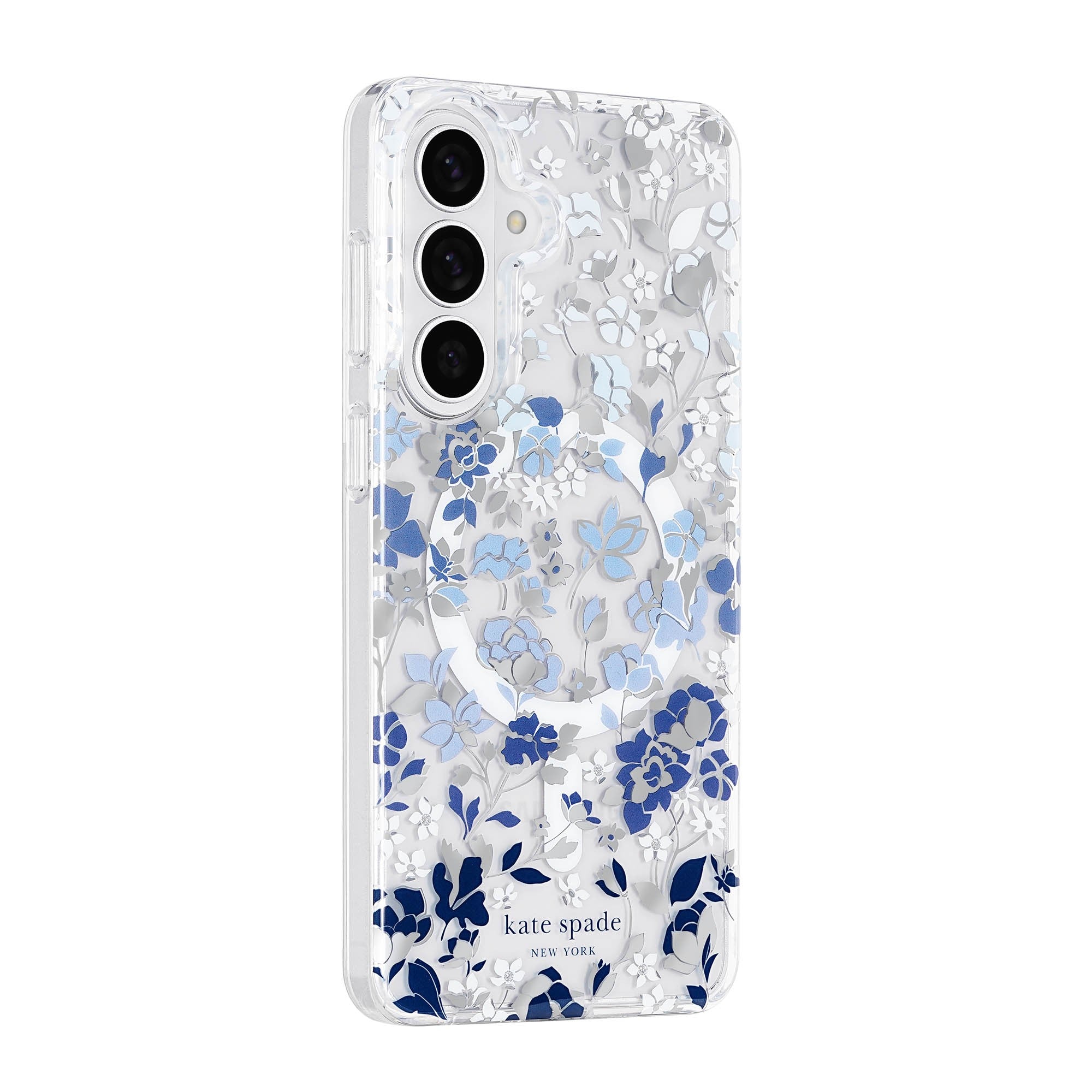 Samsung Galaxy S26 Kate Spade Protective w/Magnet Case - Flowerbed Blue - 15-15237