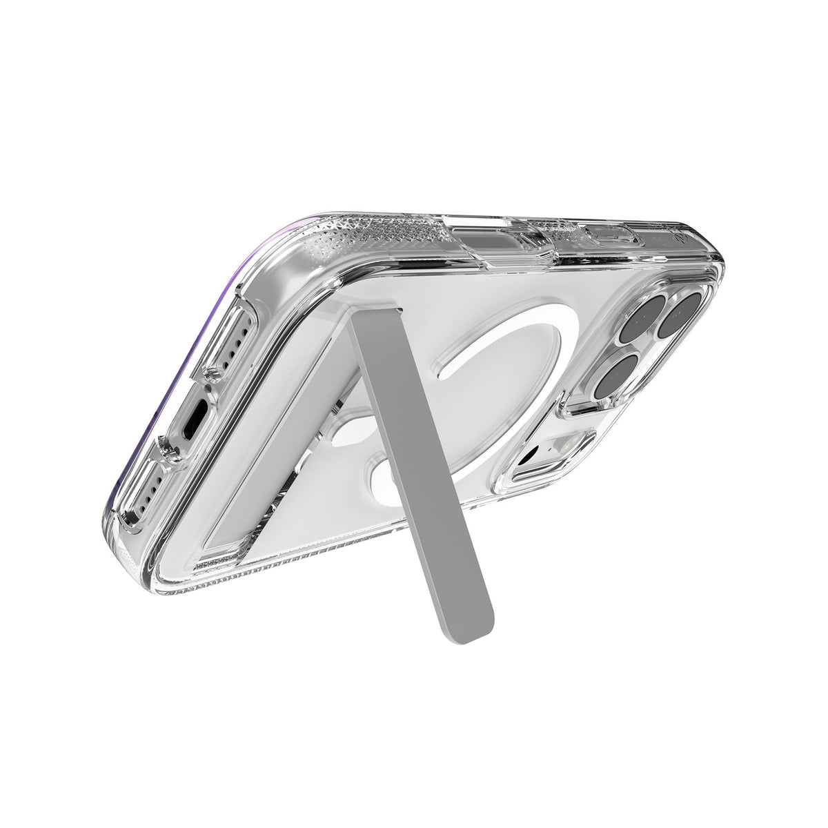 iPhone 17 Pro ZAGG Graphene Crystal Palace Snap Kickstand Case - Clear - 15-15269