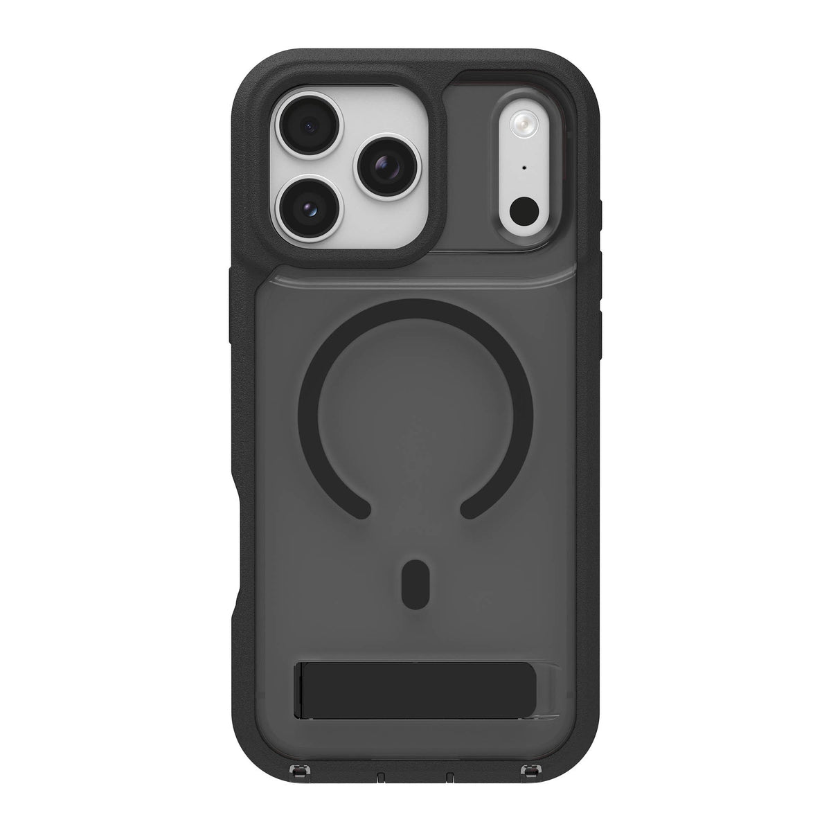 iPhone 18 Pro Max/17 Pro Max ZAGG Graphene Rainier Snap Kickstand Case - Smoke Black - 15-15278