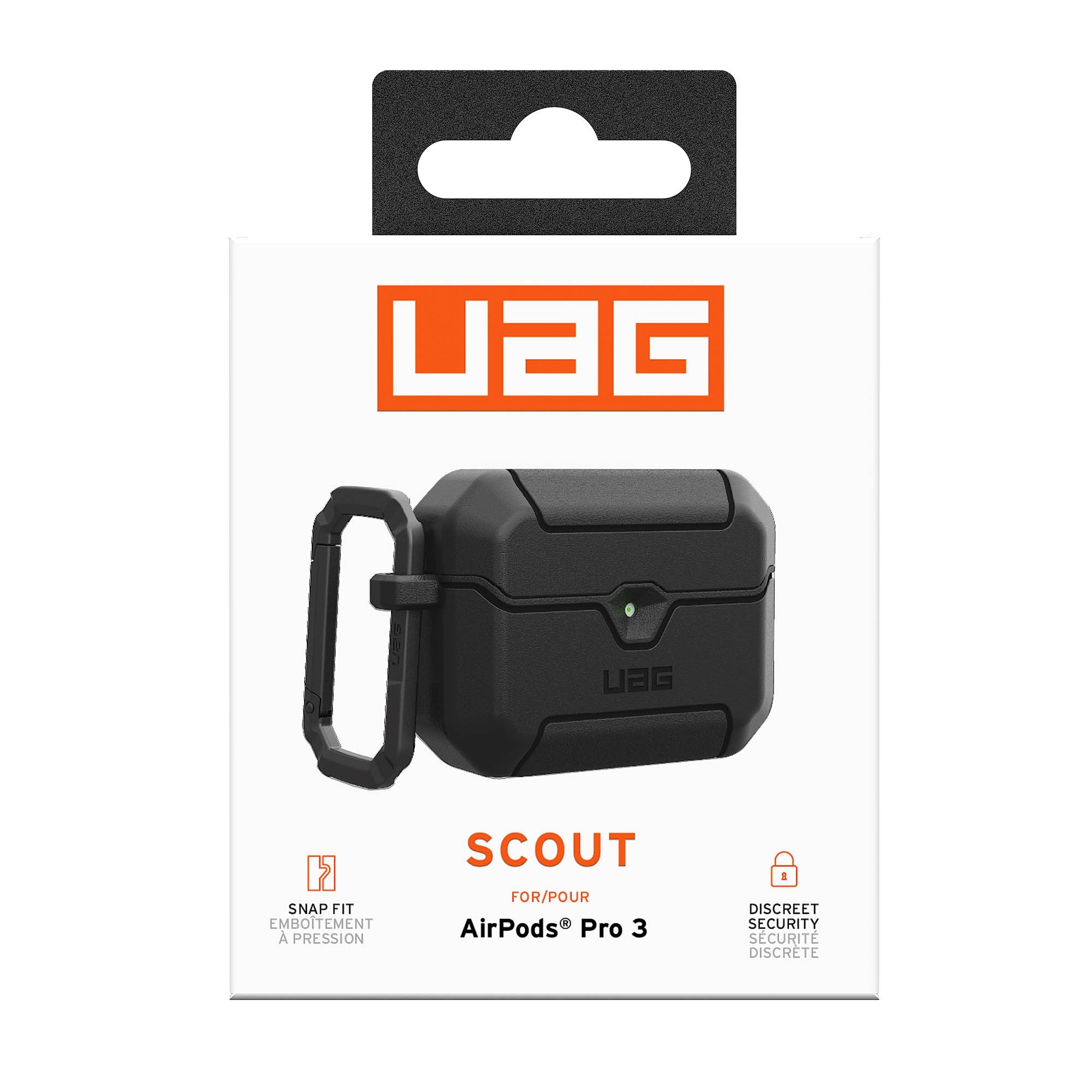 Airpods Pro 3rd Gen UAG Scout Case - Black - 15-15283