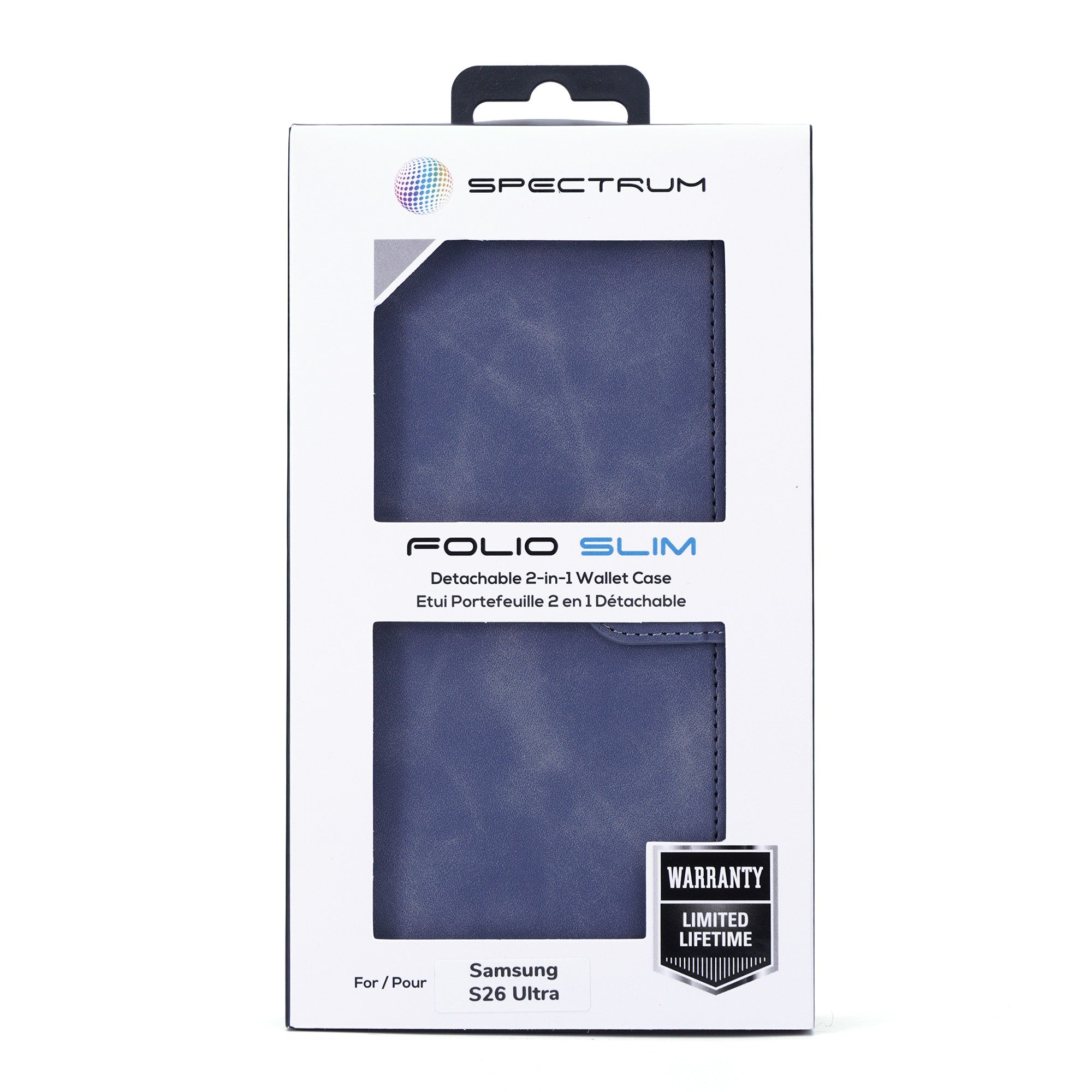 Samsung Galaxy S26 Ultra SPECTRUM Folio Slim Detachable 2-1 Wallet Case - Blue - 15-15291