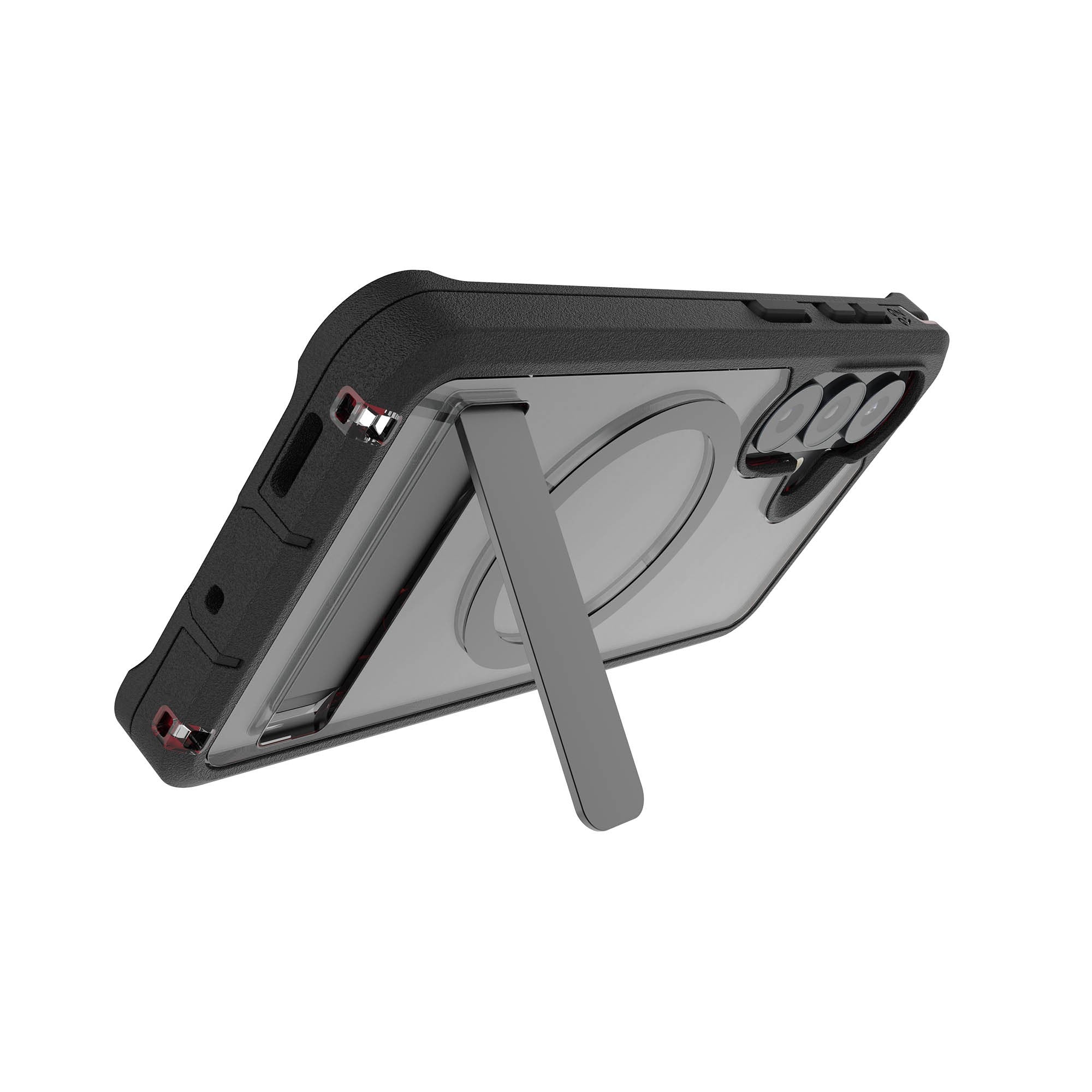 Samsung Galaxy S26 ZAGG Graphene Rainier Snap Kickstand Case - Smoke Black - 15-15314