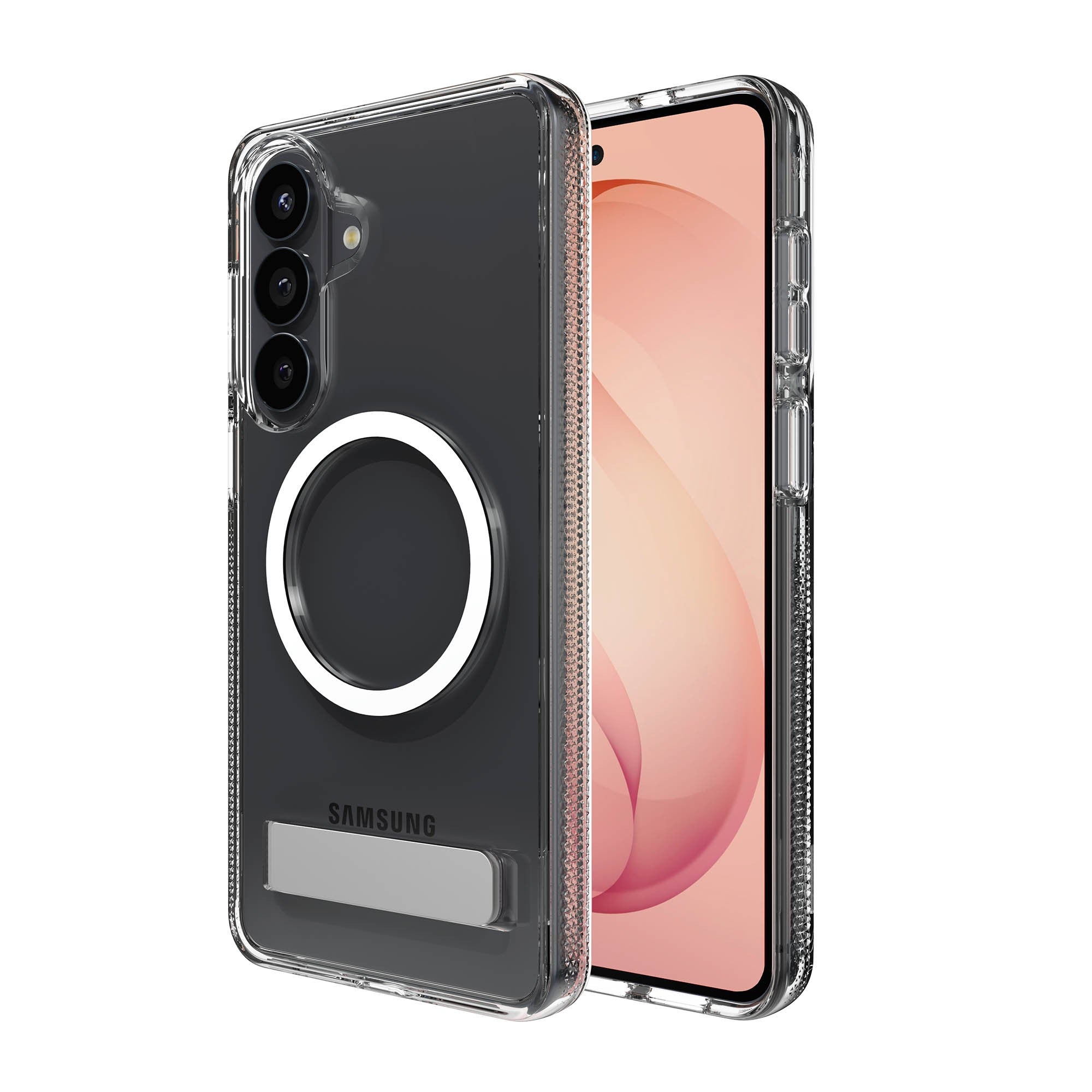 Samsung Galaxy S26+ ZAGG Graphene Crystal Palace Snap Kickstand Case - Clear - 15-15318