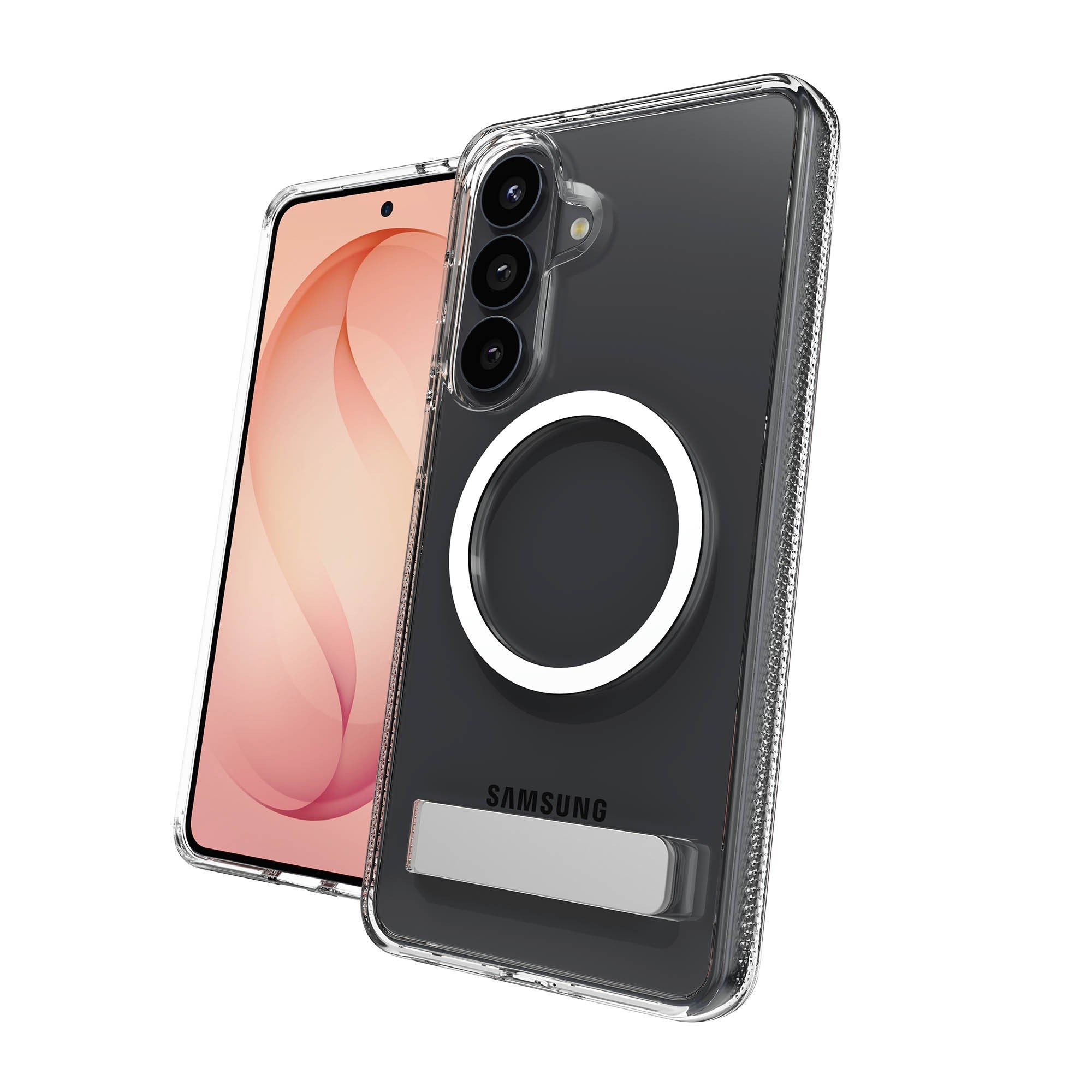 Samsung Galaxy S26+ ZAGG Graphene Crystal Palace Snap Kickstand Case - Clear - 15-15318